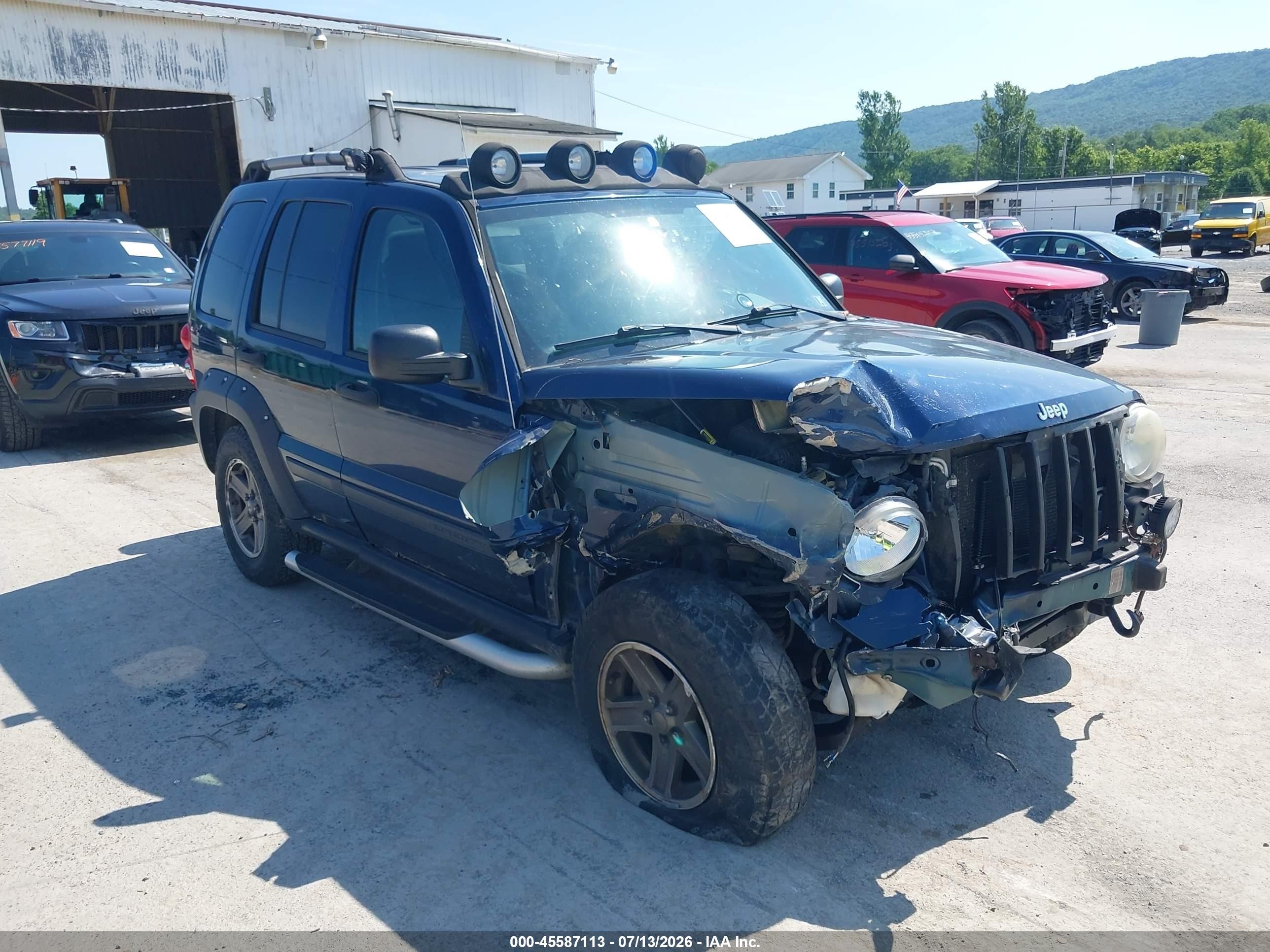 2005 Jeep Liberty Renegade Blue vin: 1J4GL38K25W607318