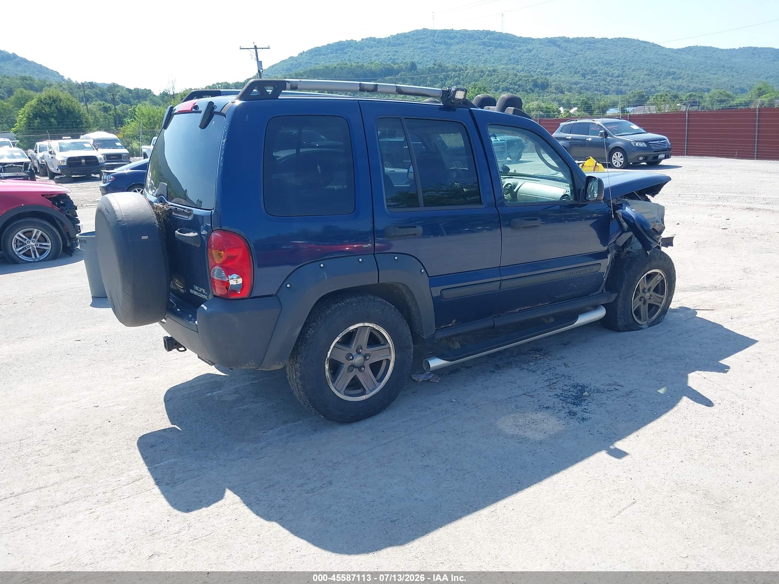 2005 Jeep Liberty Renegade Blue vin: 1J4GL38K25W607318