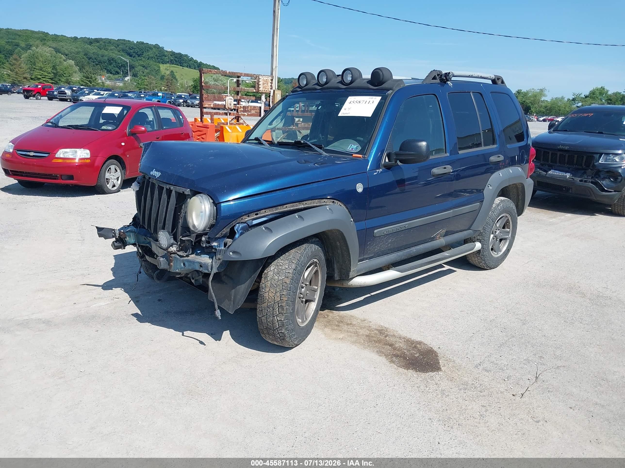 2005 Jeep Liberty Renegade Blue vin: 1J4GL38K25W607318