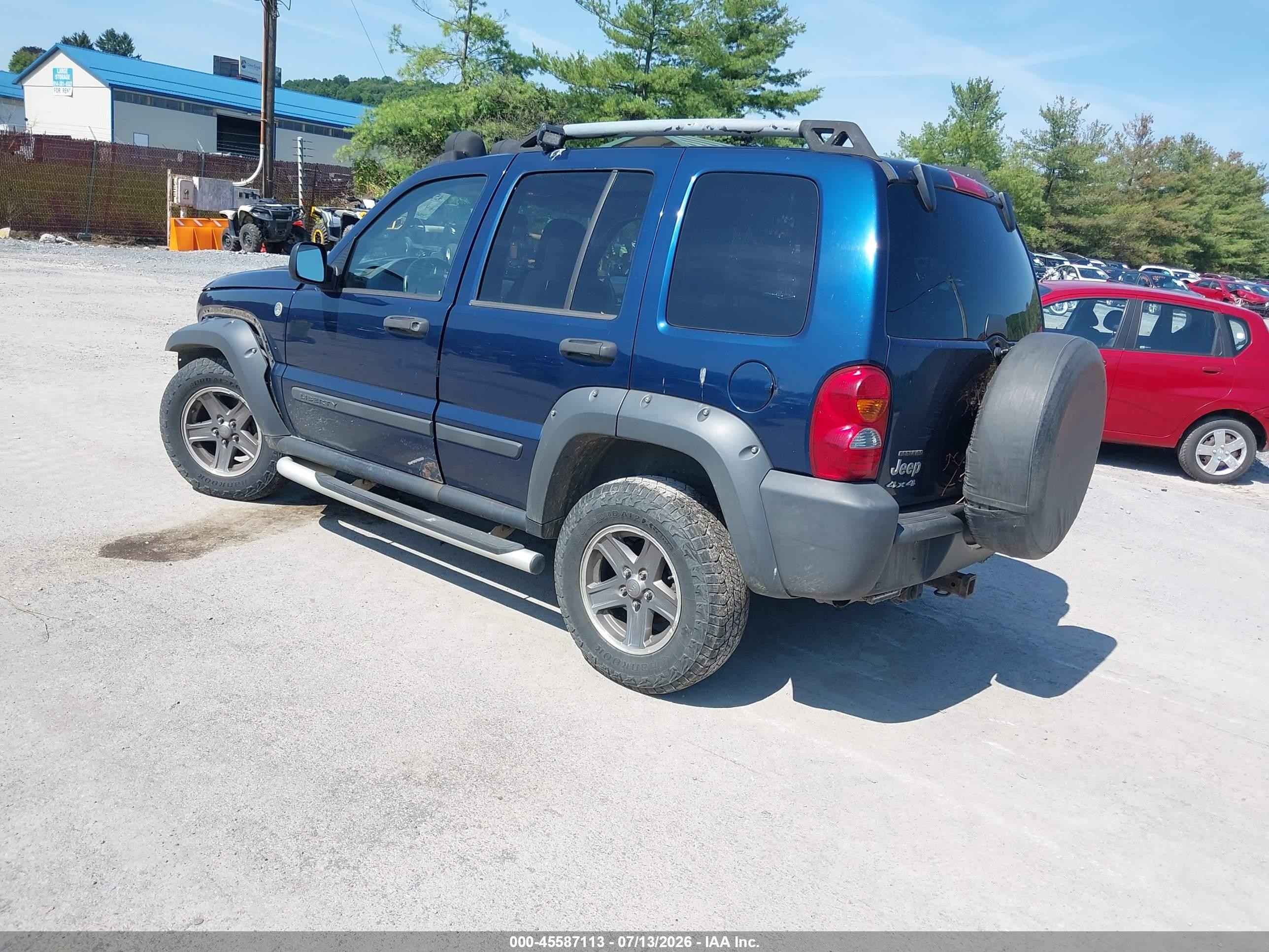 2005 Jeep Liberty Renegade Blue vin: 1J4GL38K25W607318