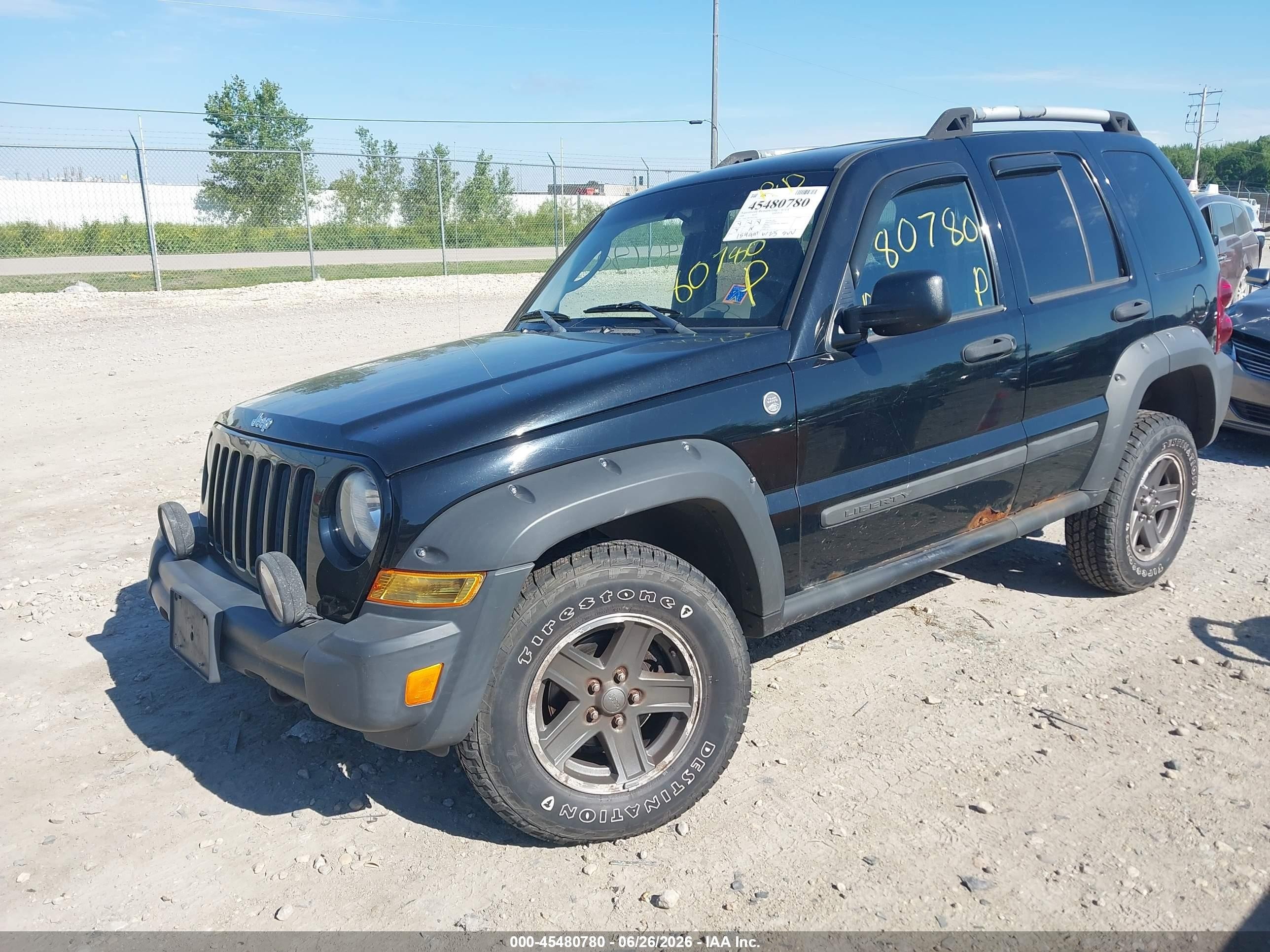 2006 Jeep Liberty Renegade Black vin: 1J4GL38K26W251065