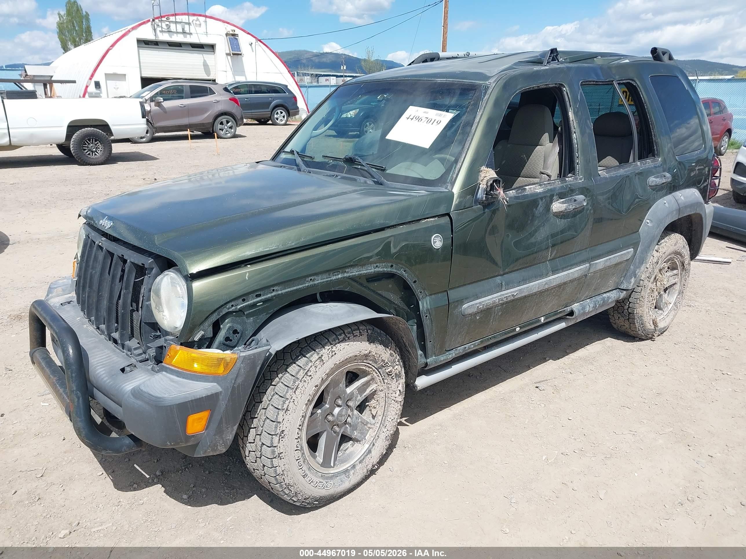 2006 Jeep Liberty Renegade Зеленый vin: 1J4GL38K36W214493