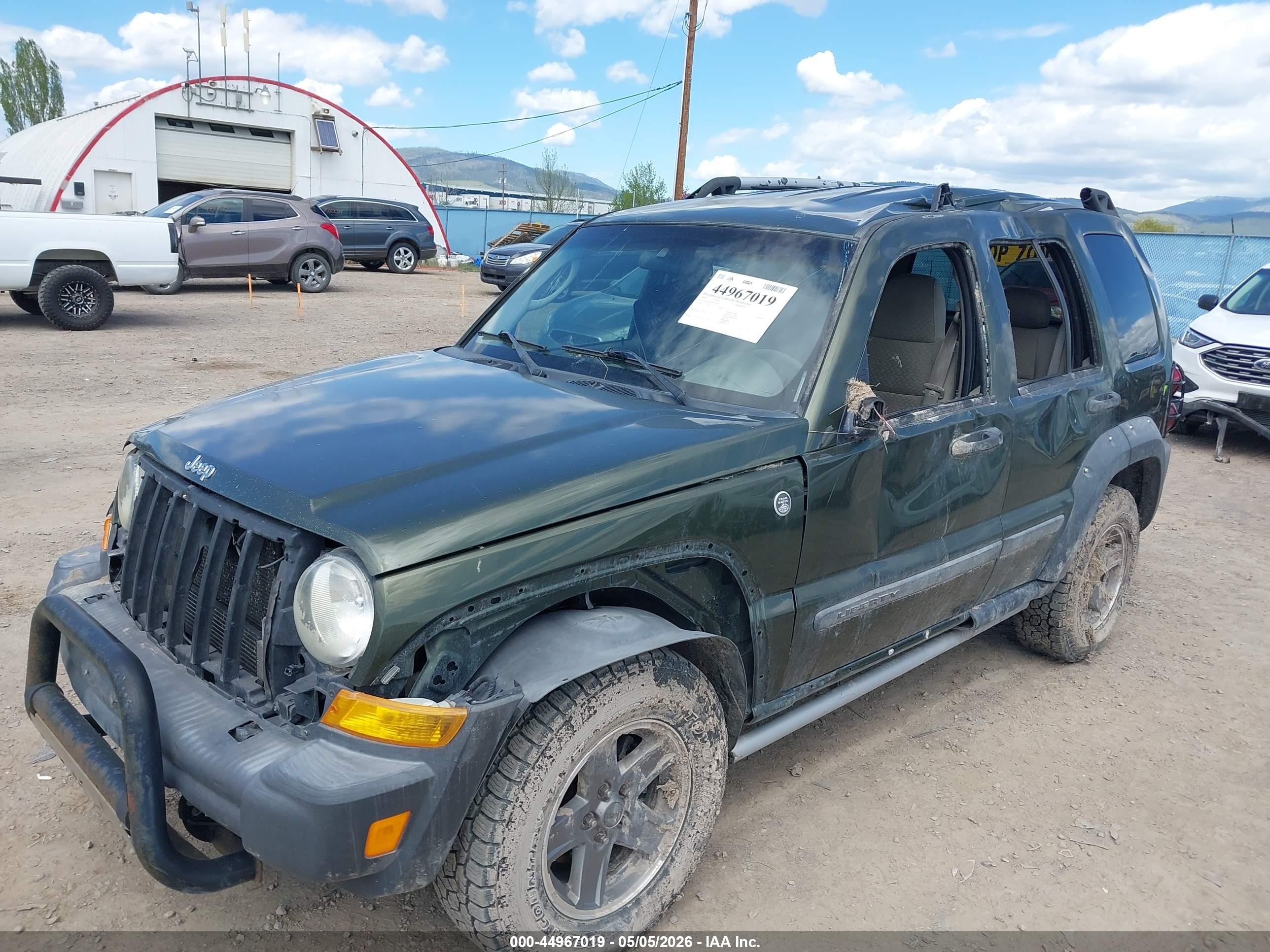 2006 Jeep Liberty Renegade Зеленый vin: 1J4GL38K36W214493