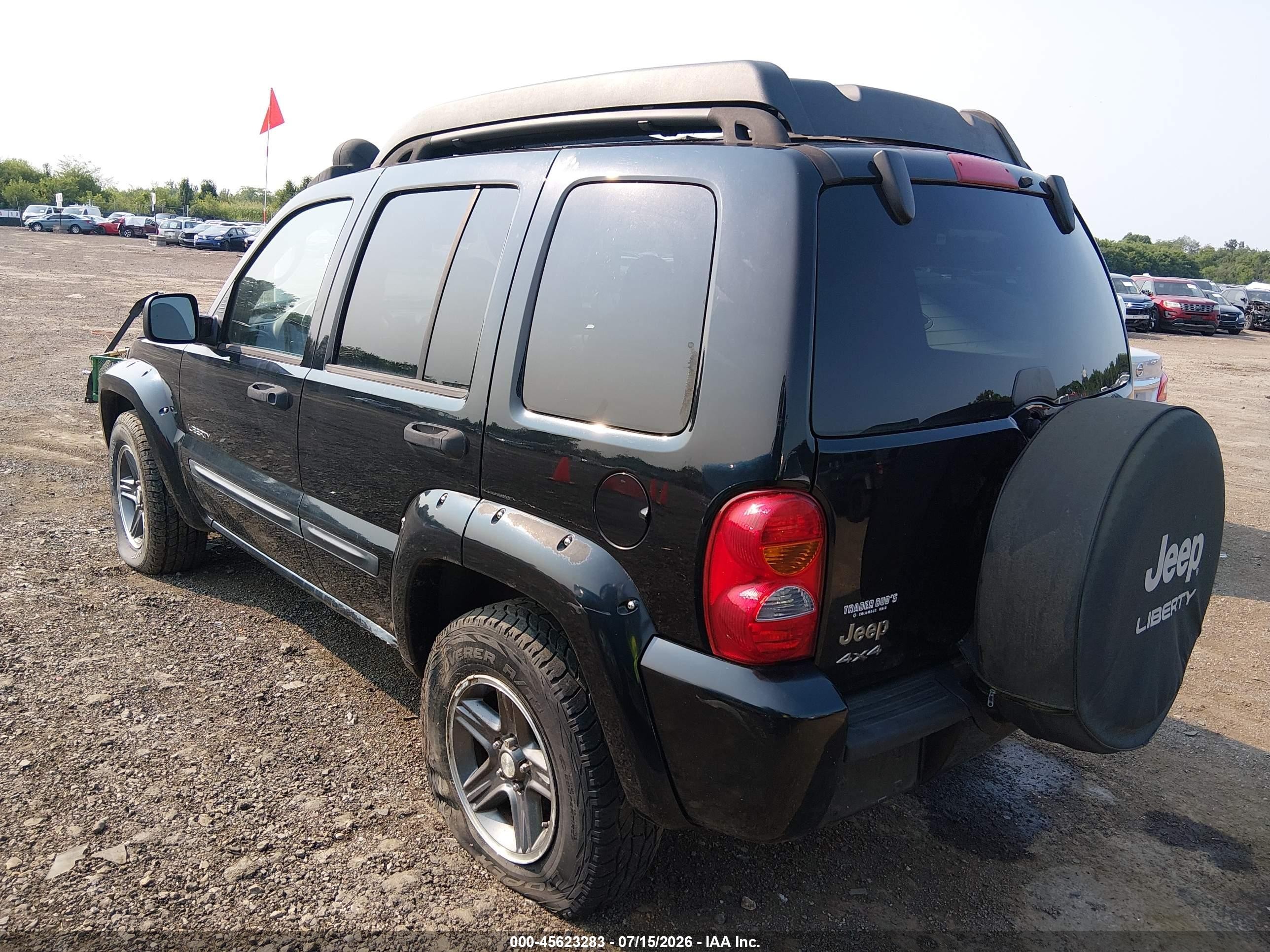 2004 Jeep Liberty Renegade Black vin: 1J4GL38K54W105580