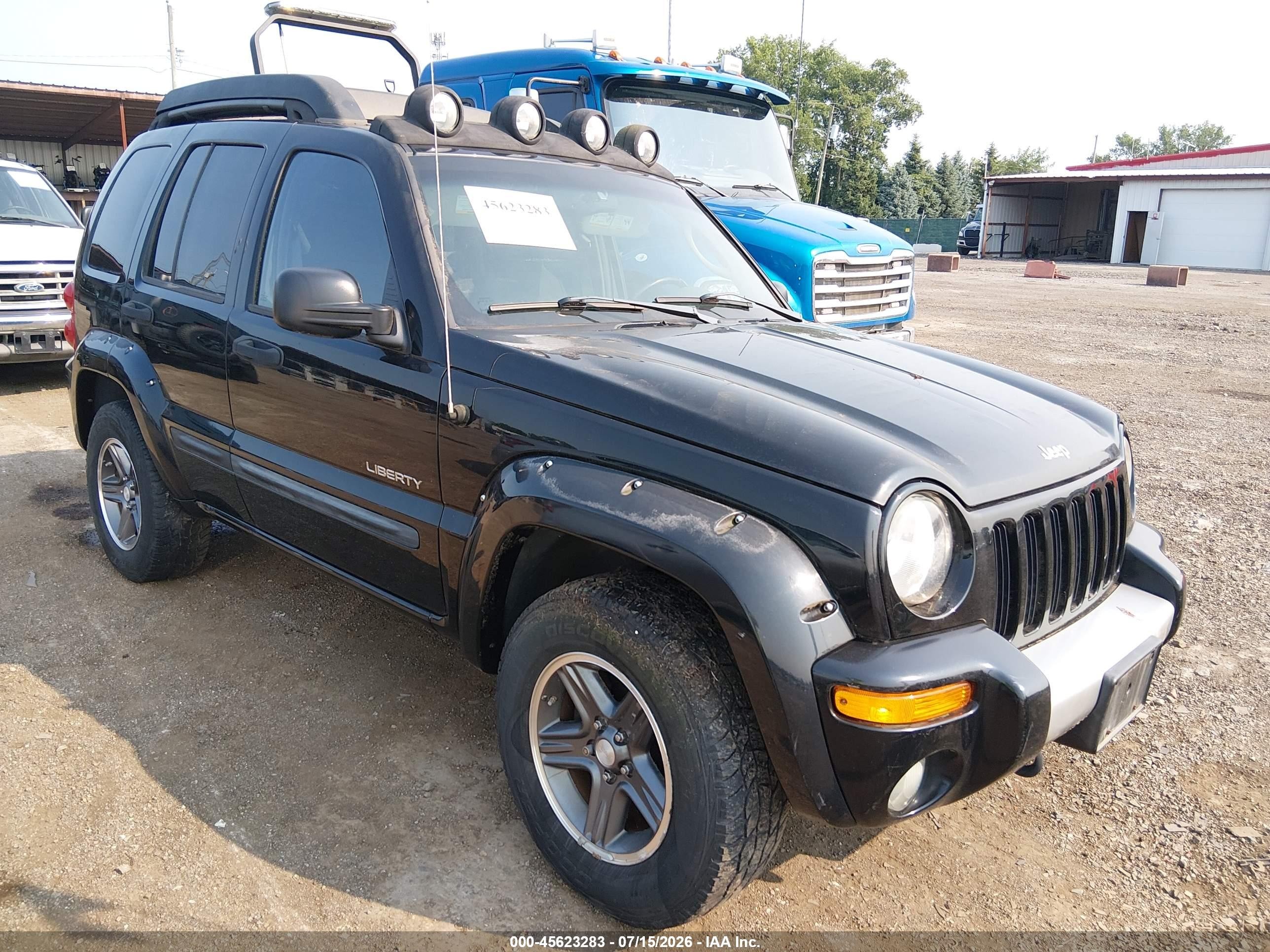 2004 Jeep Liberty Renegade Black vin: 1J4GL38K54W105580