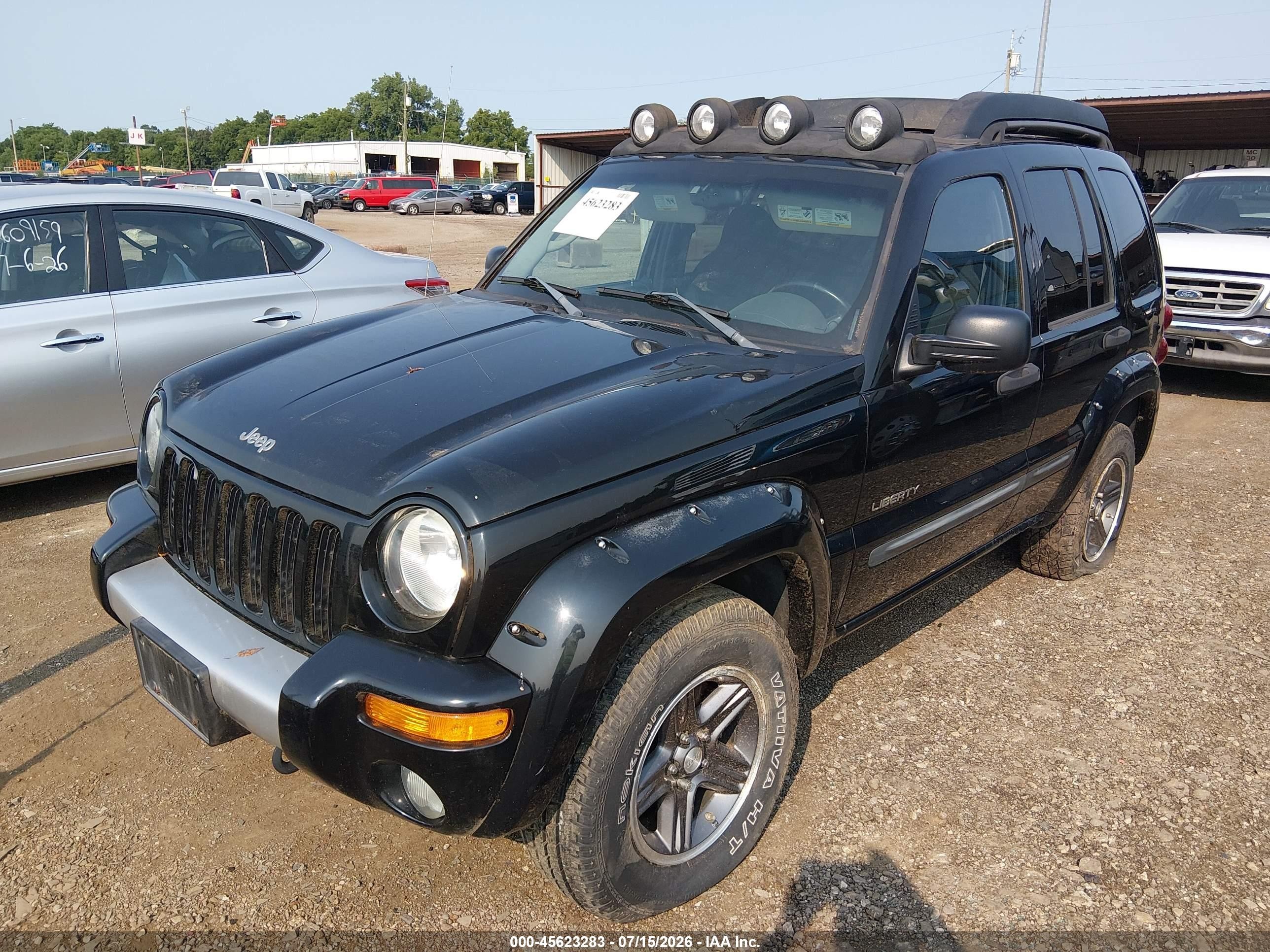 2004 Jeep Liberty Renegade Black vin: 1J4GL38K54W105580