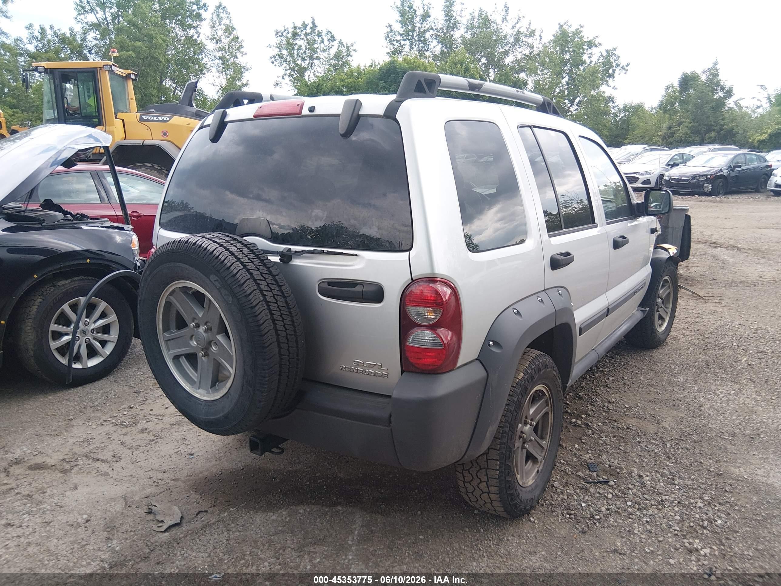 2006 Jeep Liberty Renegade Silver vin: 1J4GL38K56W101547