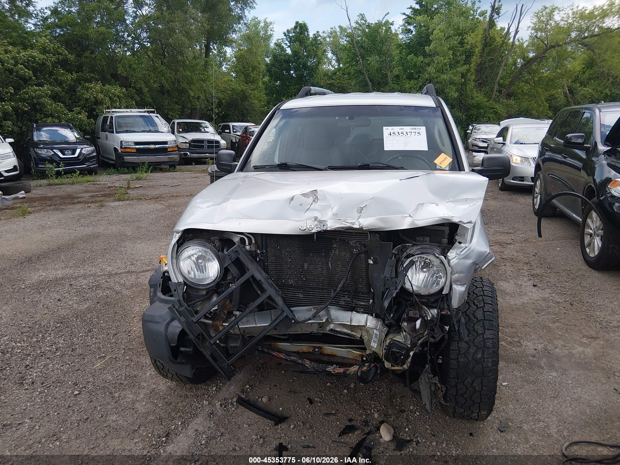 2006 Jeep Liberty Renegade Silver vin: 1J4GL38K56W101547