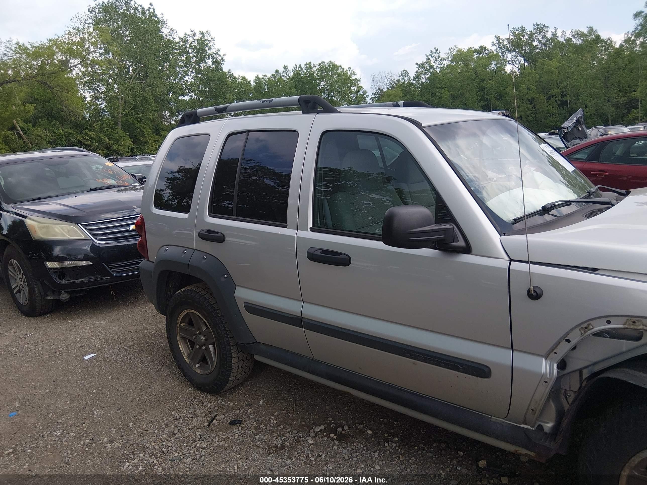 2006 Jeep Liberty Renegade Silver vin: 1J4GL38K56W101547