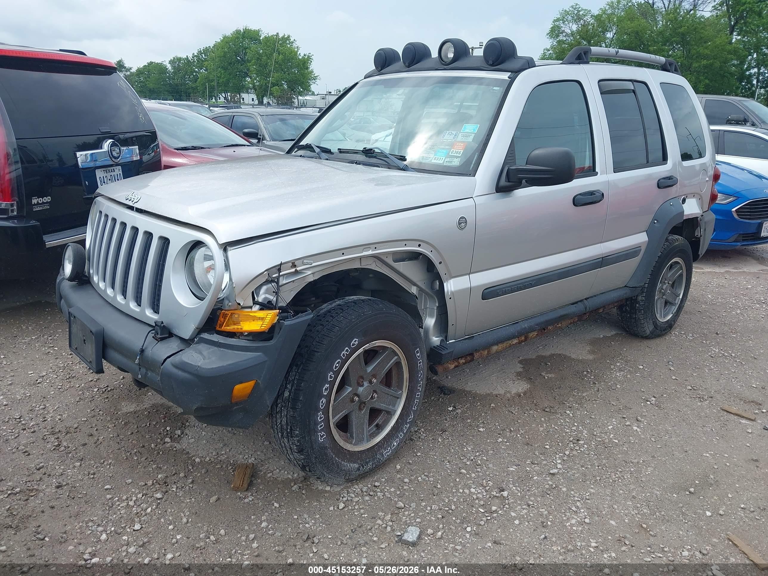2006 Jeep Liberty Renegade Silver vin: 1J4GL38K56W219047