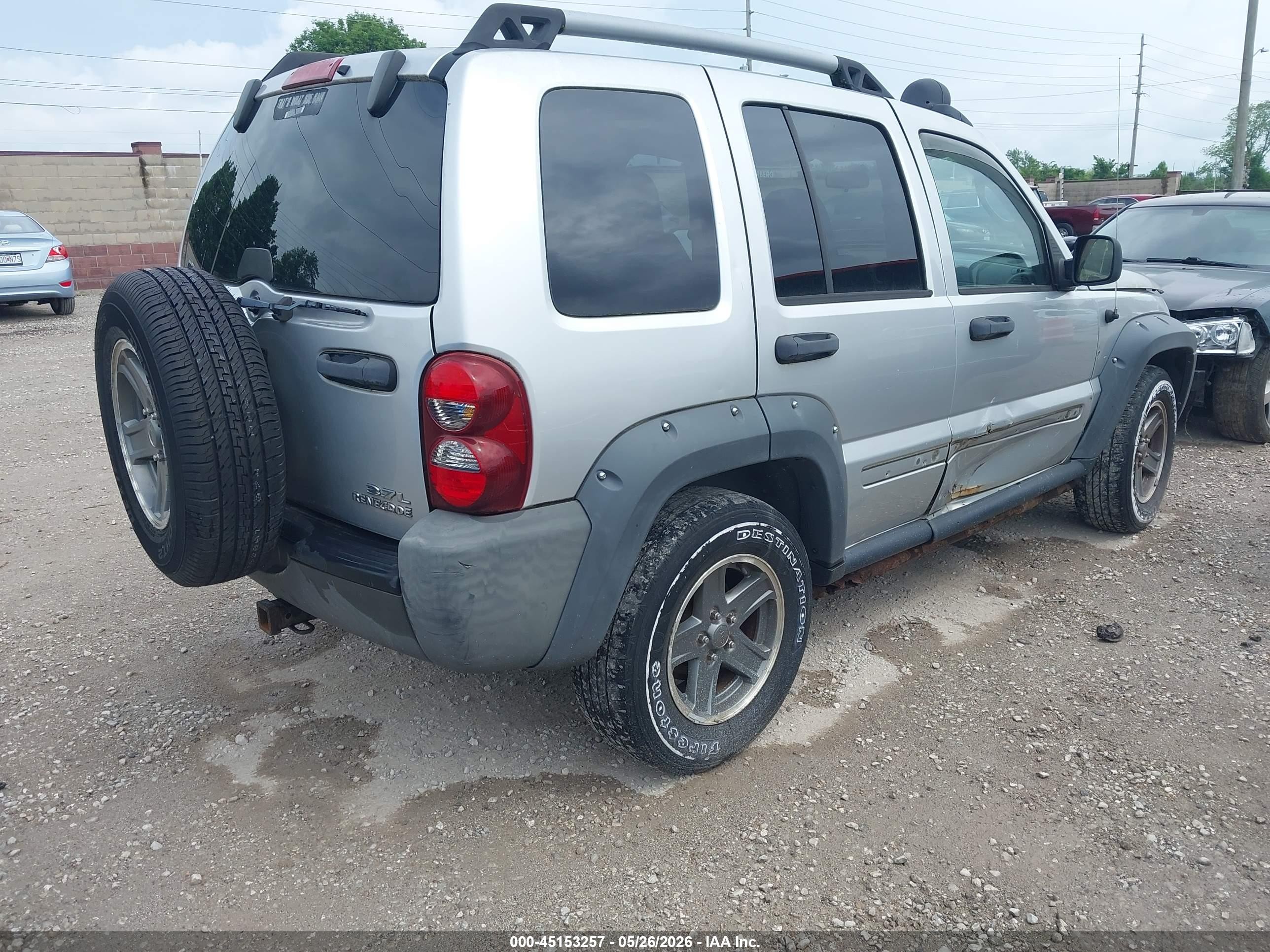 2006 Jeep Liberty Renegade Silver vin: 1J4GL38K56W219047