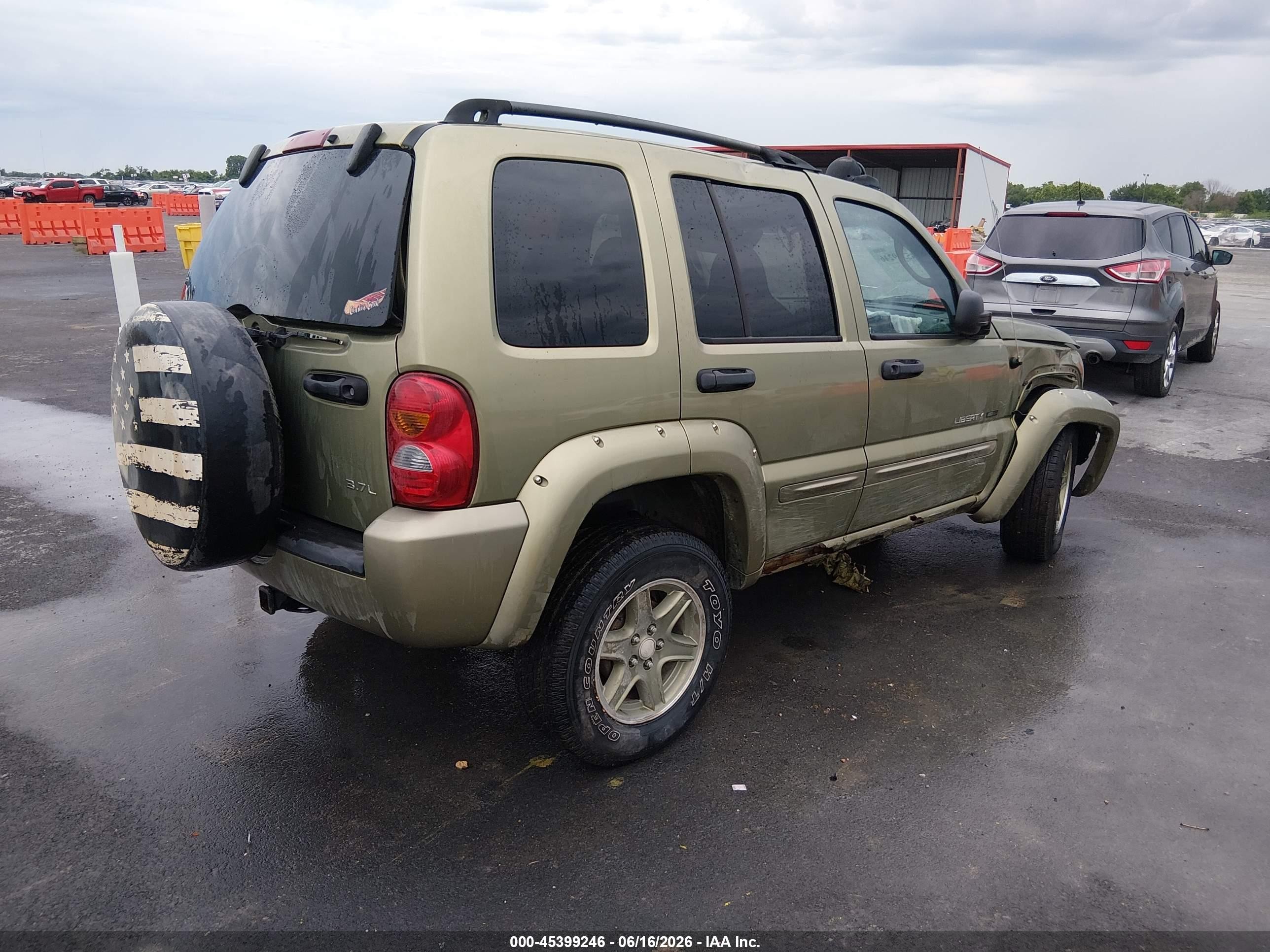 2002 Jeep Liberty Renegade Green vin: 1J4GL38K62W332757