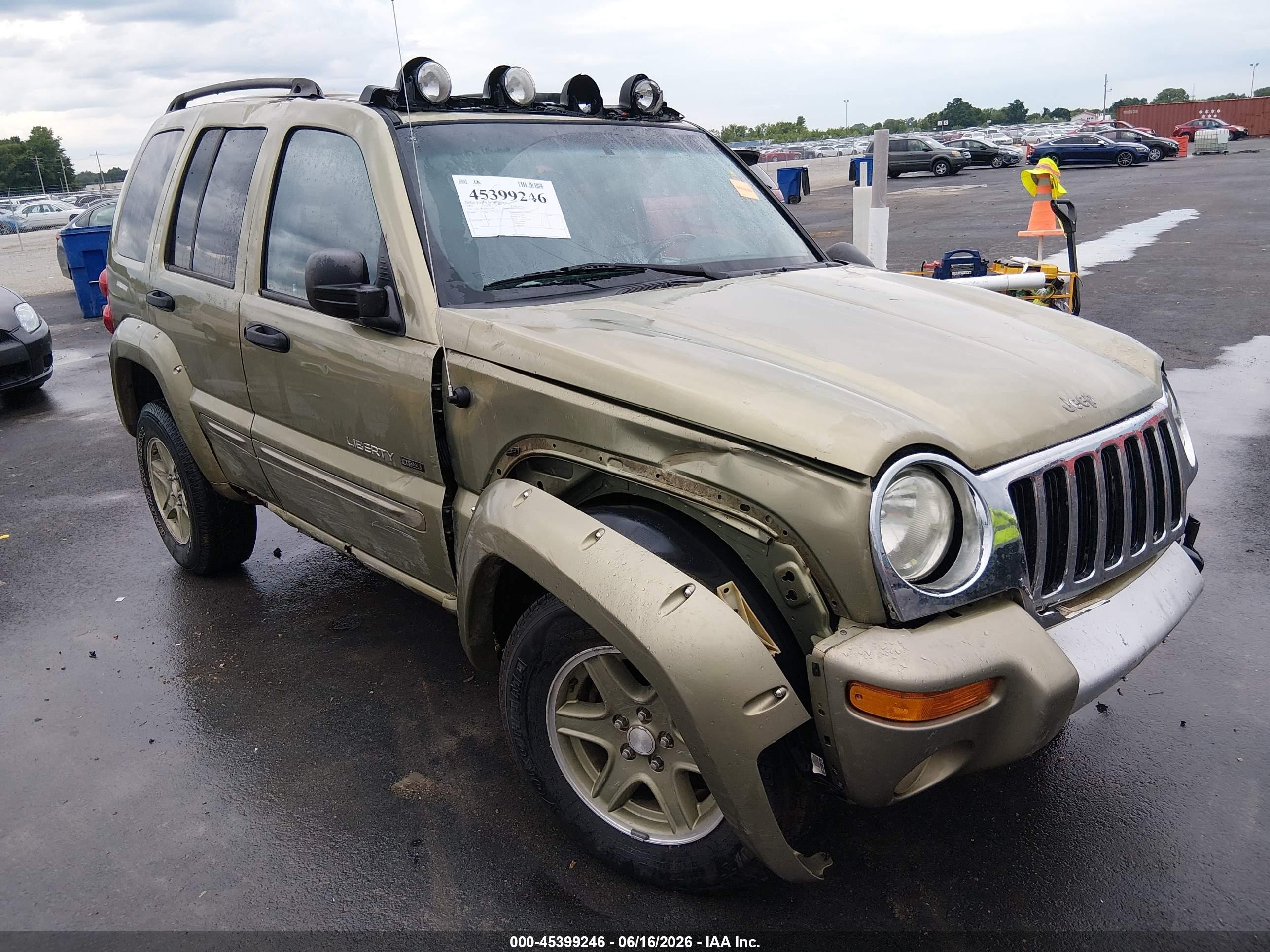 2002 Jeep Liberty Renegade Green vin: 1J4GL38K62W332757