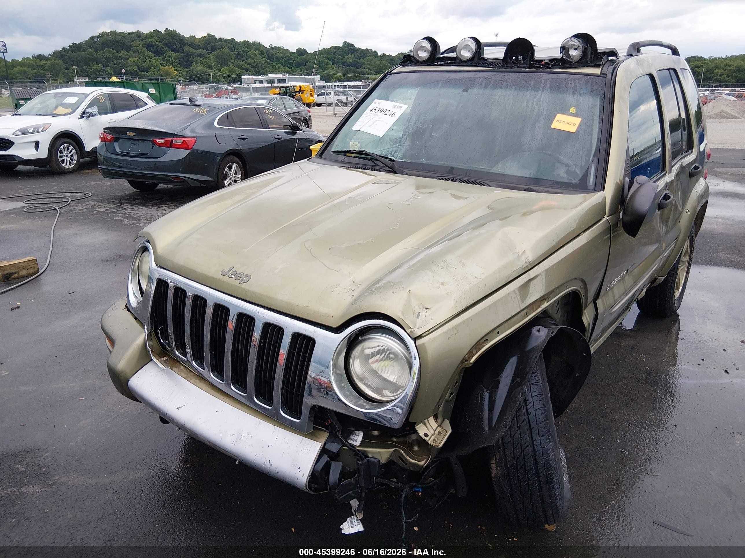 2002 Jeep Liberty Renegade Green vin: 1J4GL38K62W332757