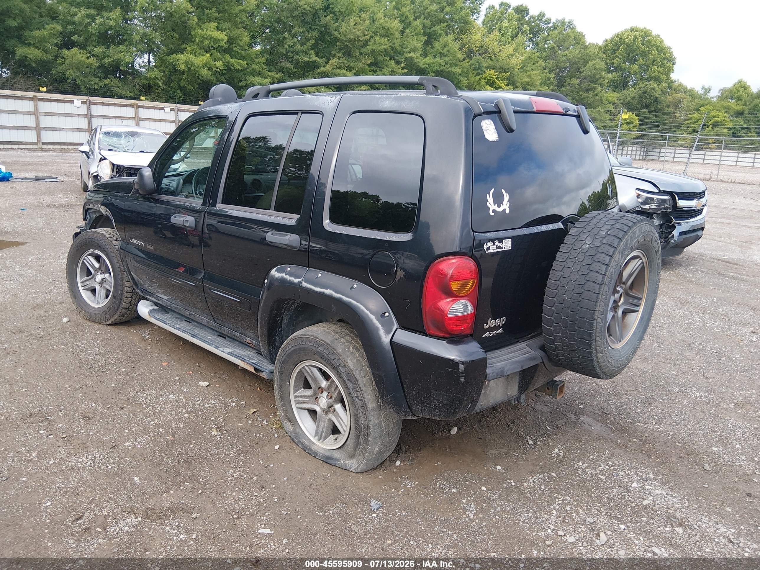 2003 Jeep Liberty Renegade Black vin: 1J4GL38K63W642635