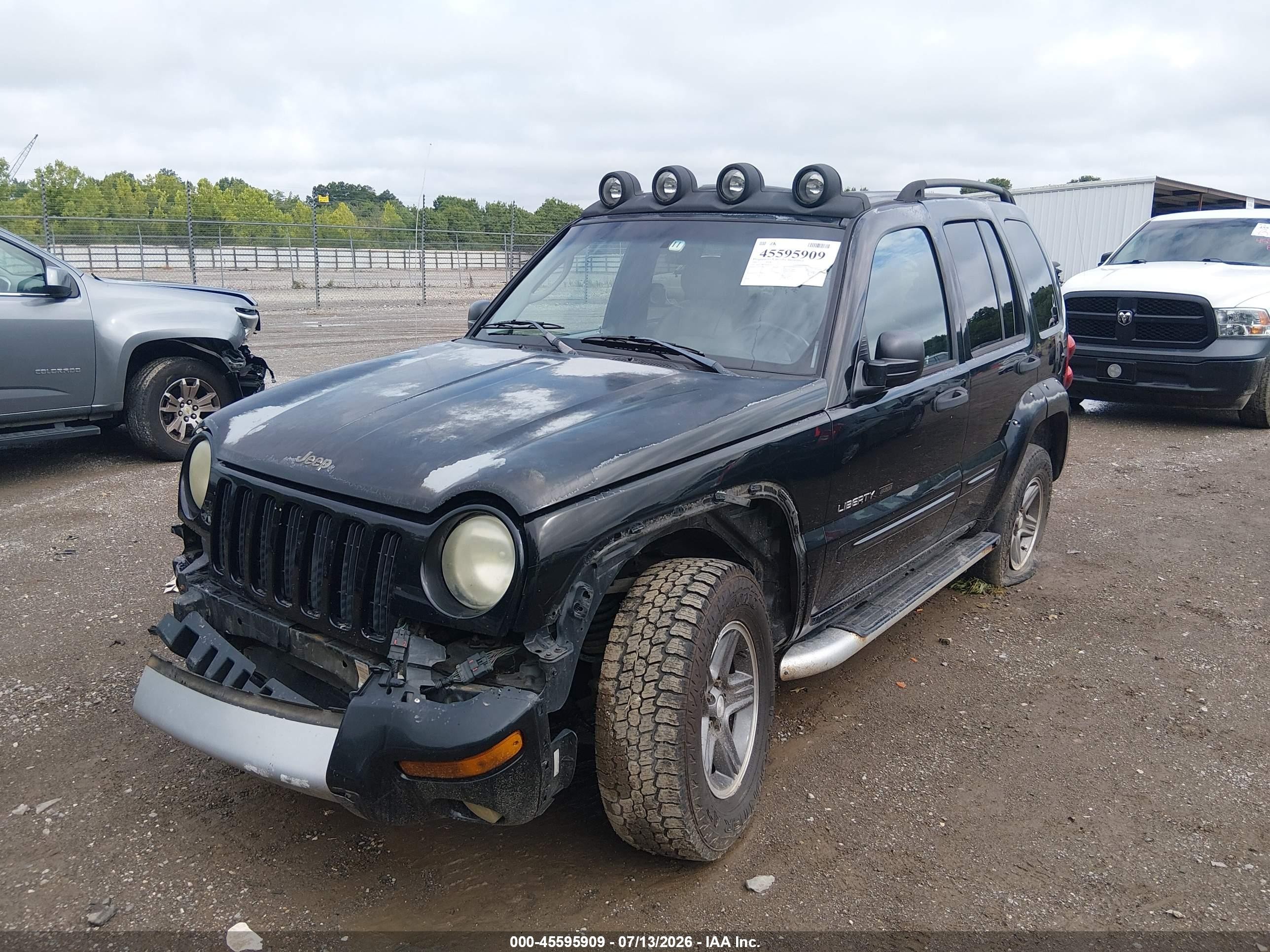 2003 Jeep Liberty Renegade Black vin: 1J4GL38K63W642635