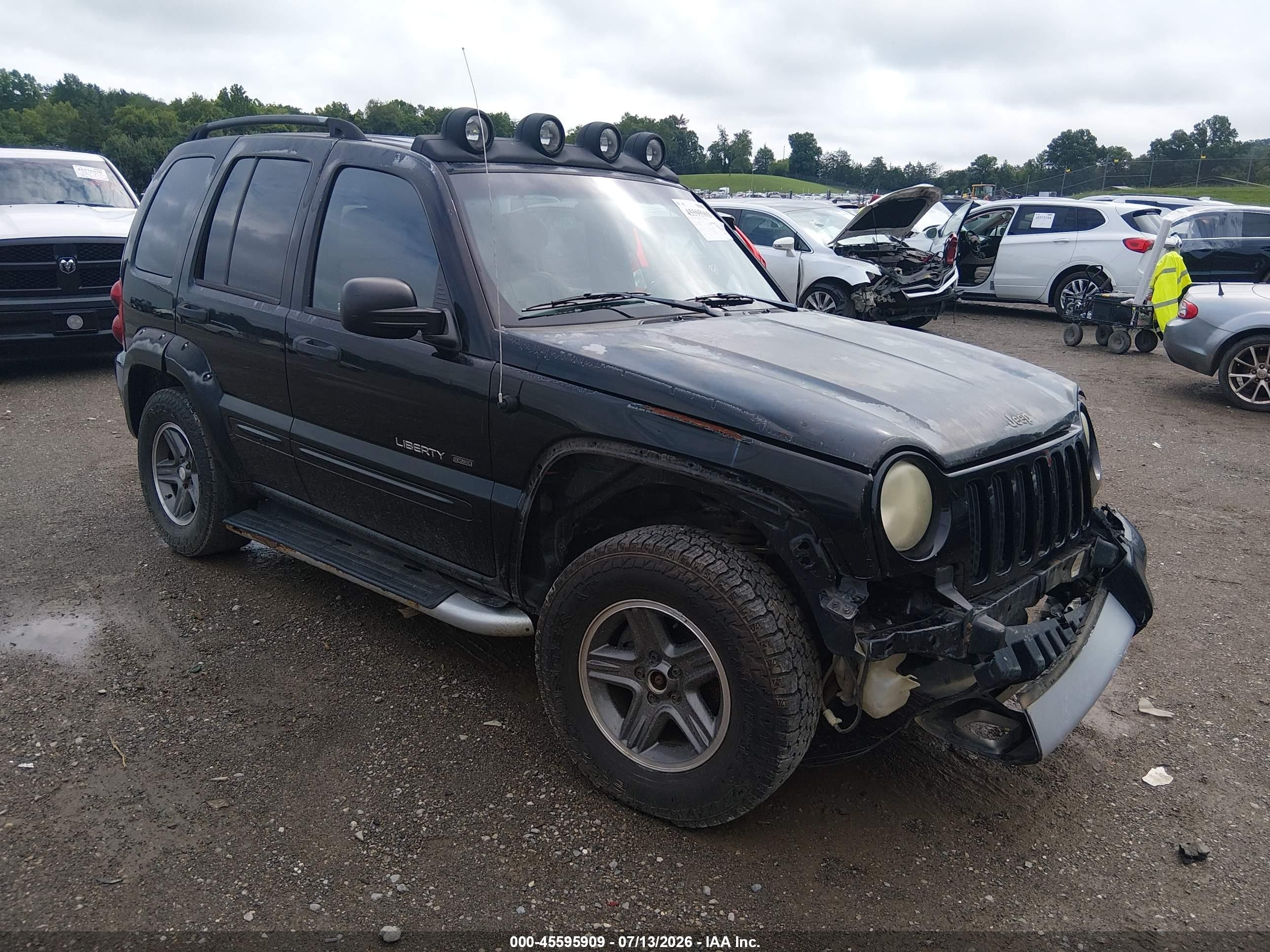 2003 Jeep Liberty Renegade Black vin: 1J4GL38K63W642635