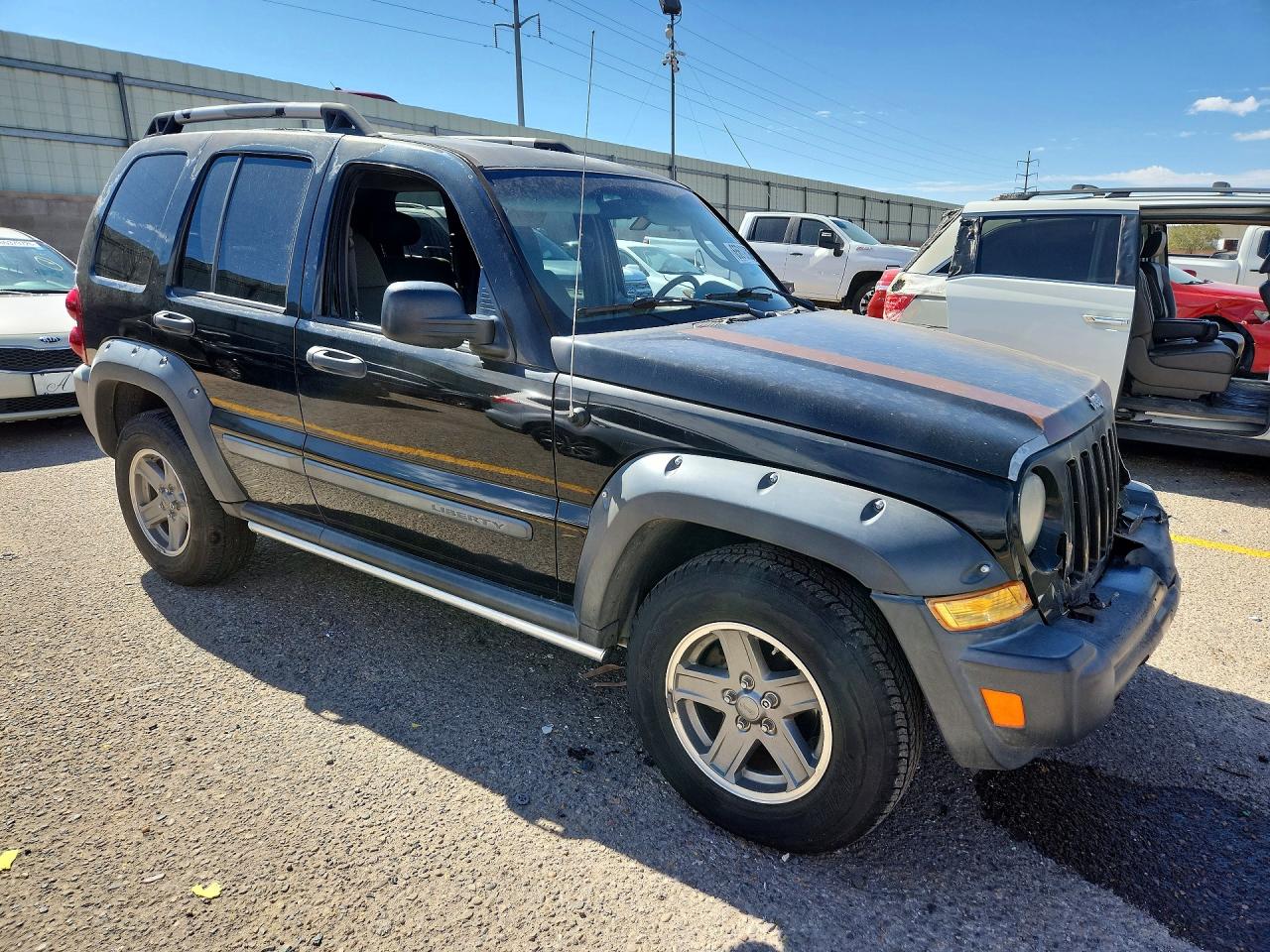 2005 Jeep Liberty Renegade Black vin: 1J4GL38K65W704473