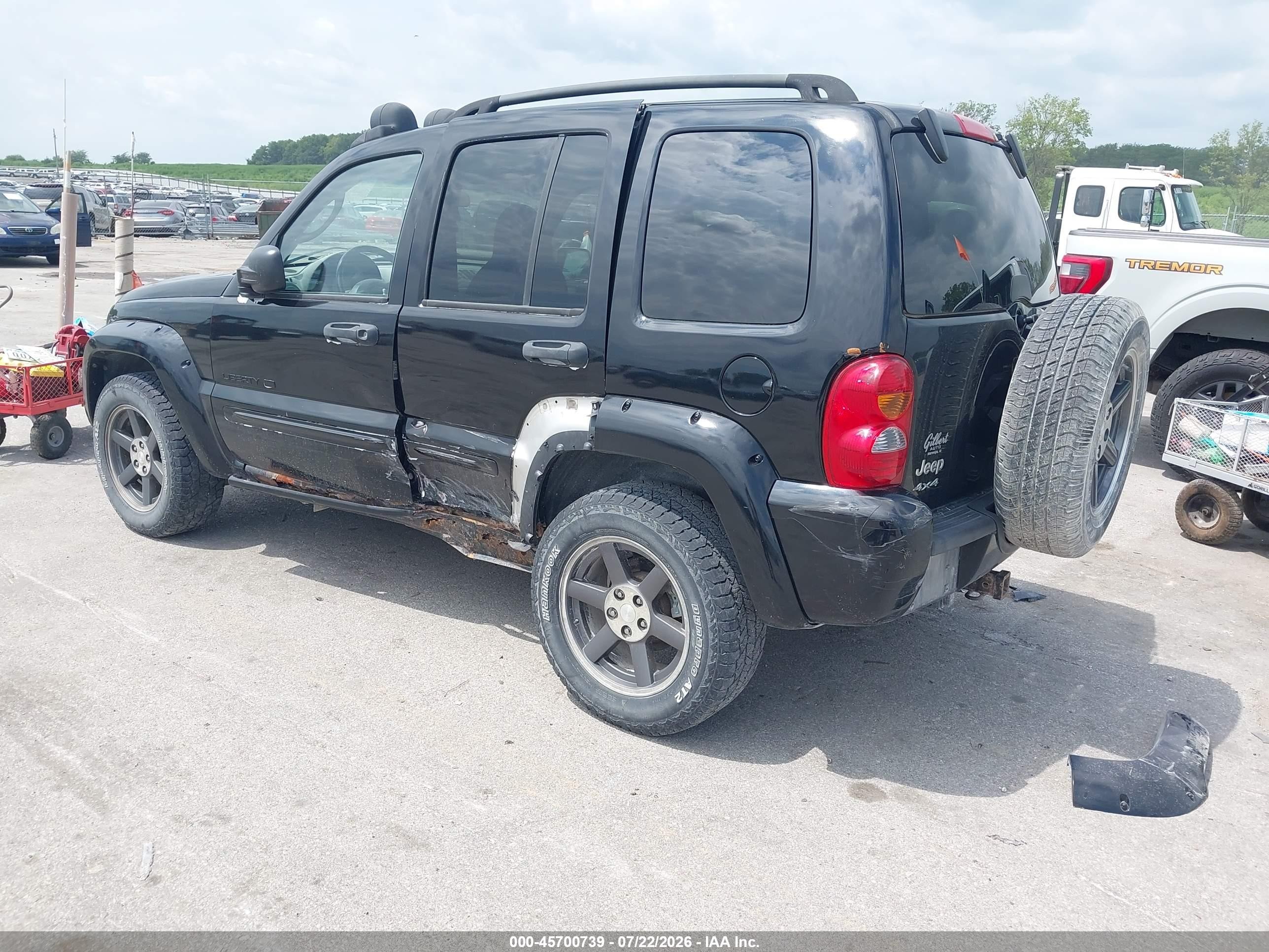 2004 Jeep Liberty Renegade Black vin: 1J4GL38K74W131713
