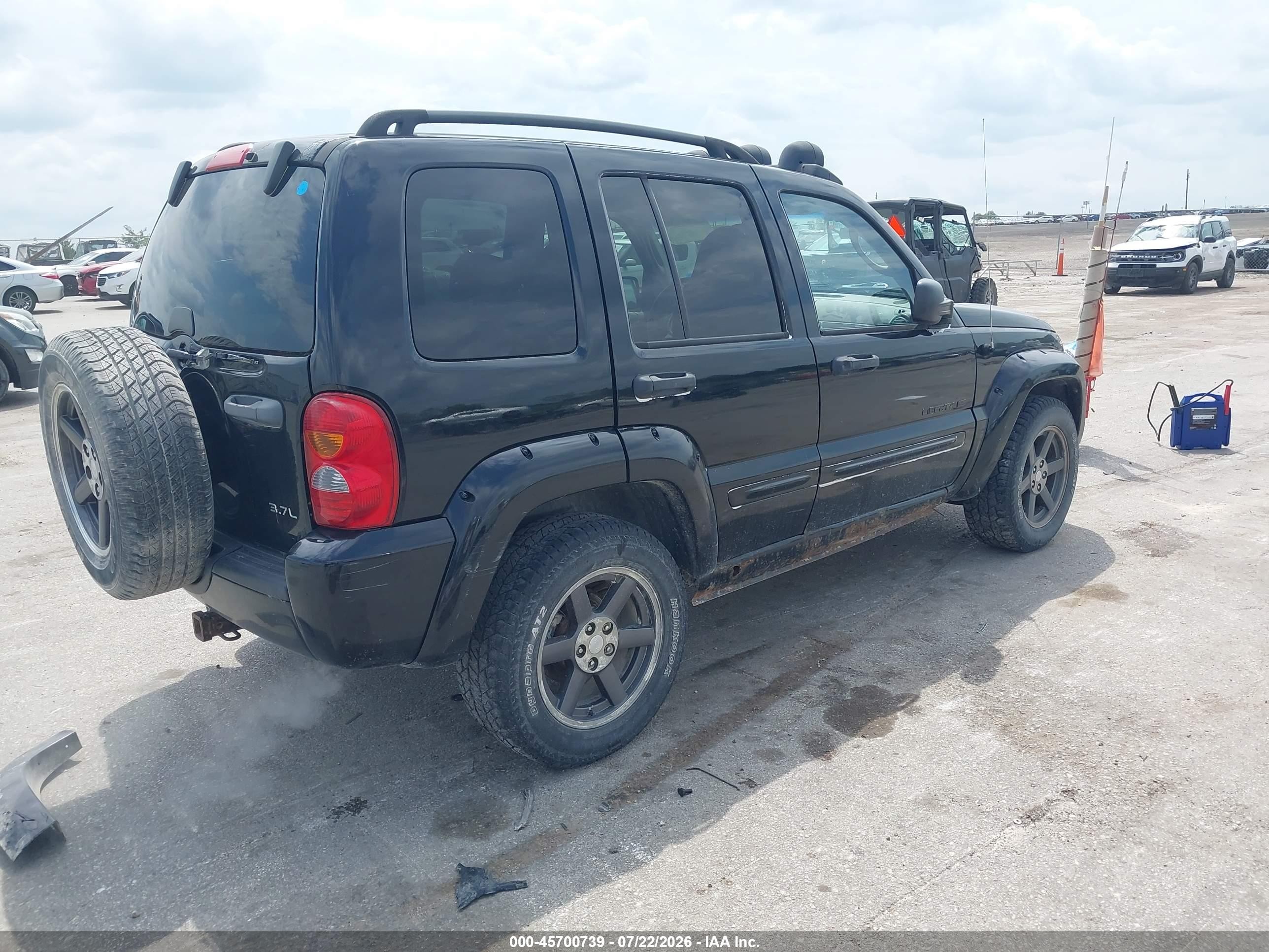 2004 Jeep Liberty Renegade Black vin: 1J4GL38K74W131713