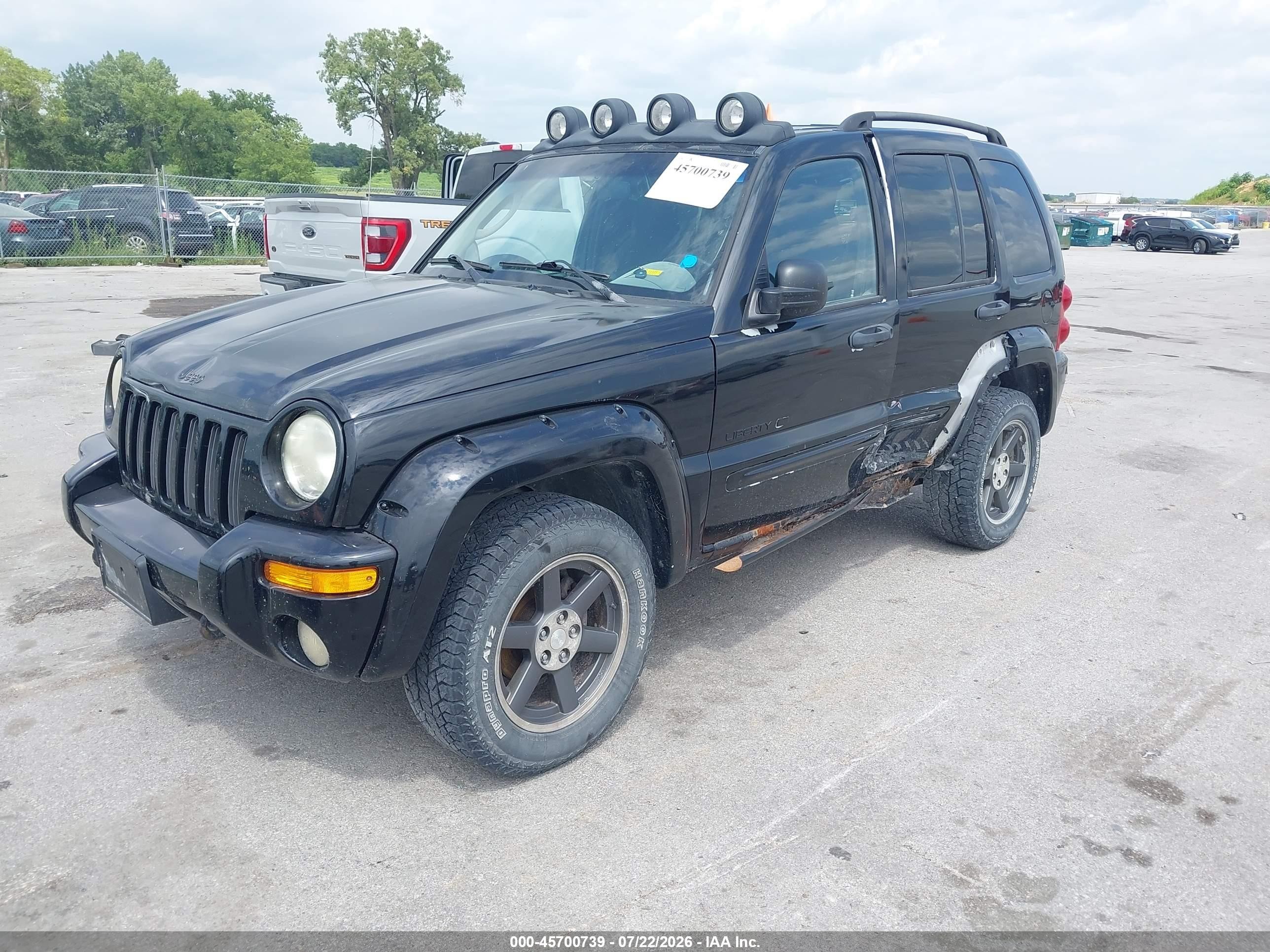 2004 Jeep Liberty Renegade Black vin: 1J4GL38K74W131713