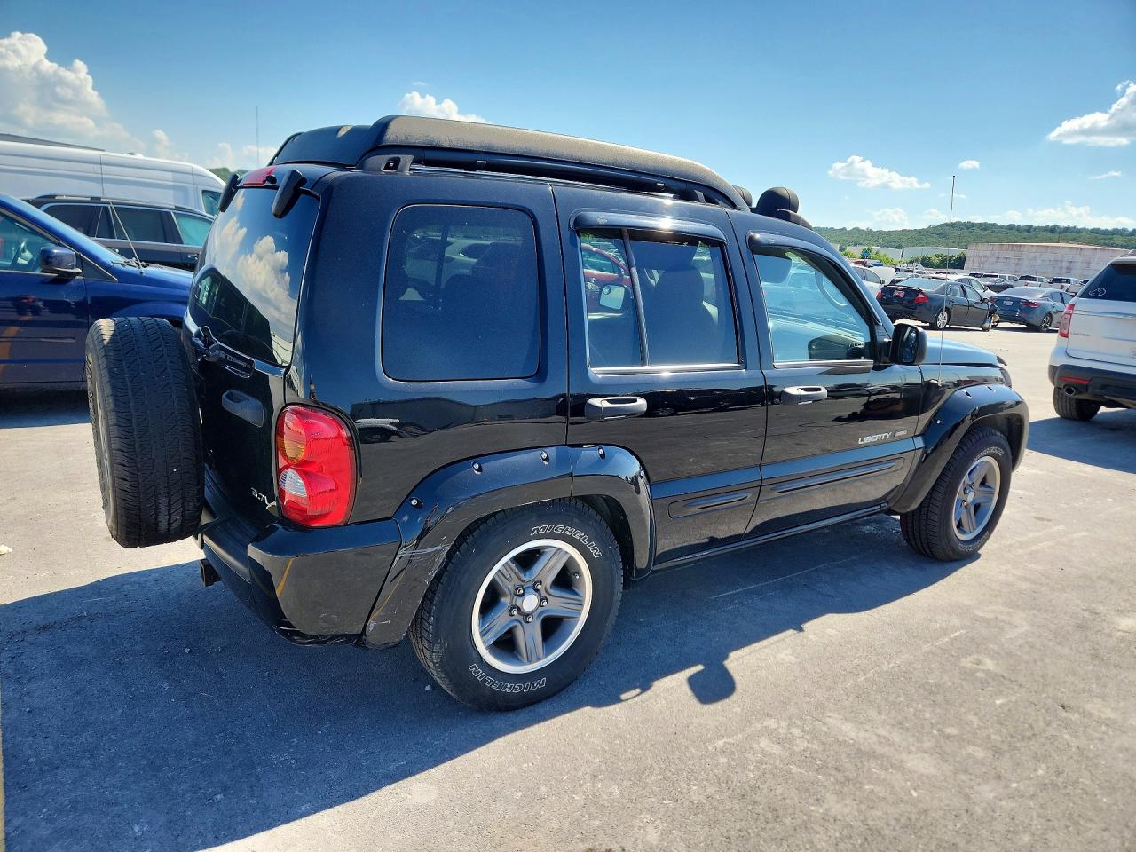 2003 Jeep Liberty Renegade Black vin: 1J4GL38K83W672154