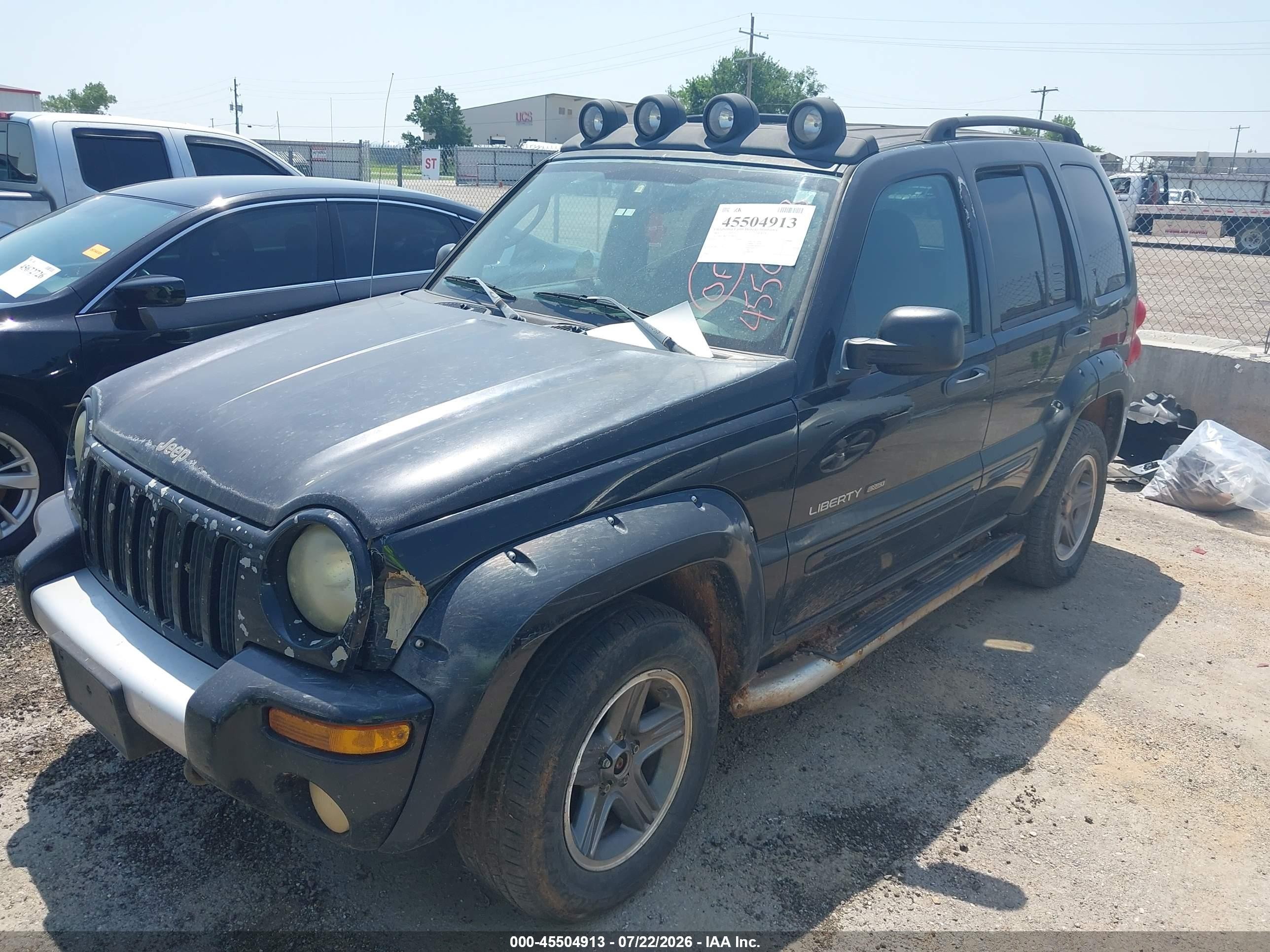 2003 Jeep Liberty Renegade Black vin: 1J4GL38K93W599814