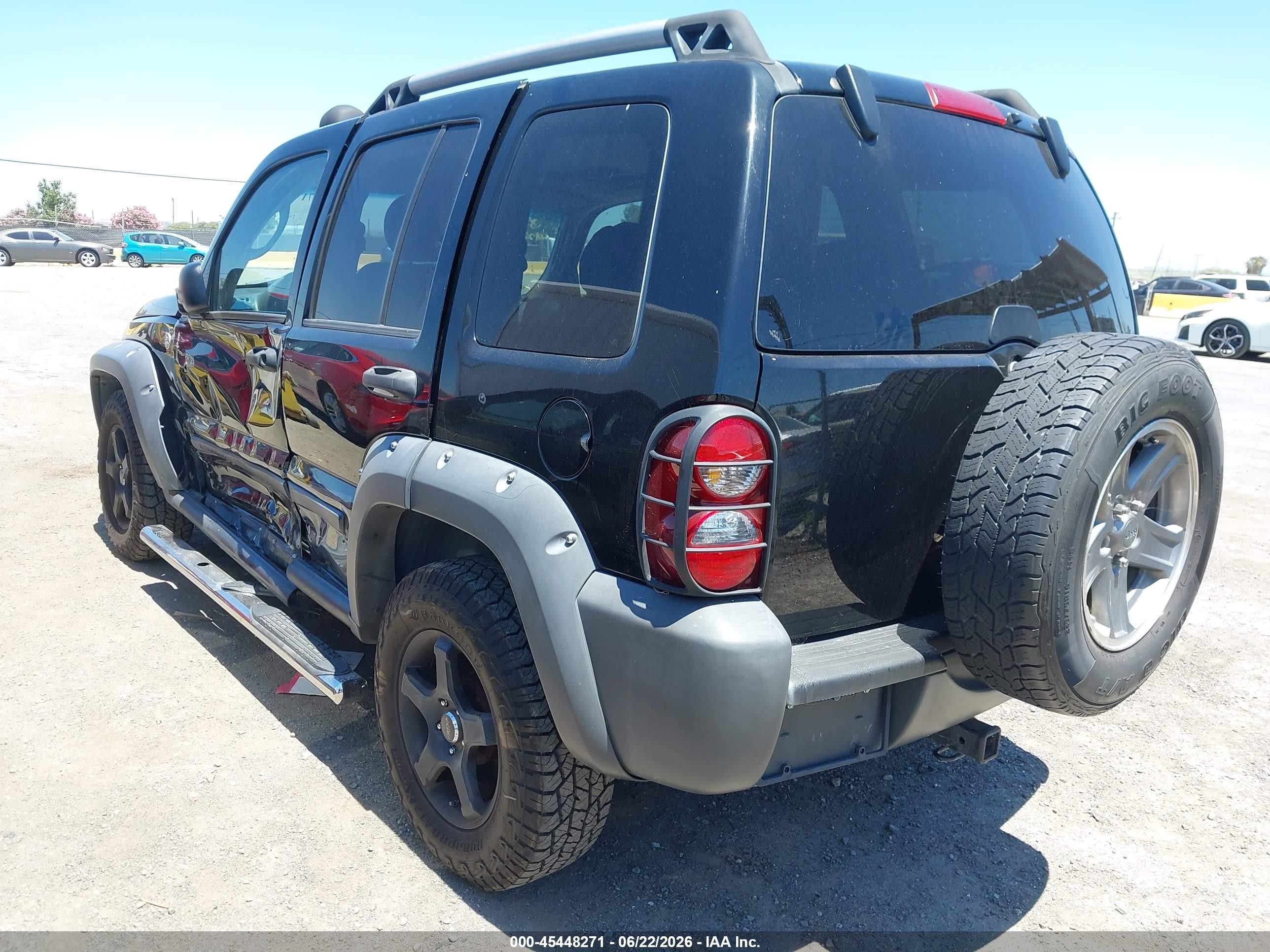2006 Jeep Liberty Renegade Черный vin: 1J4GL38K96W127911