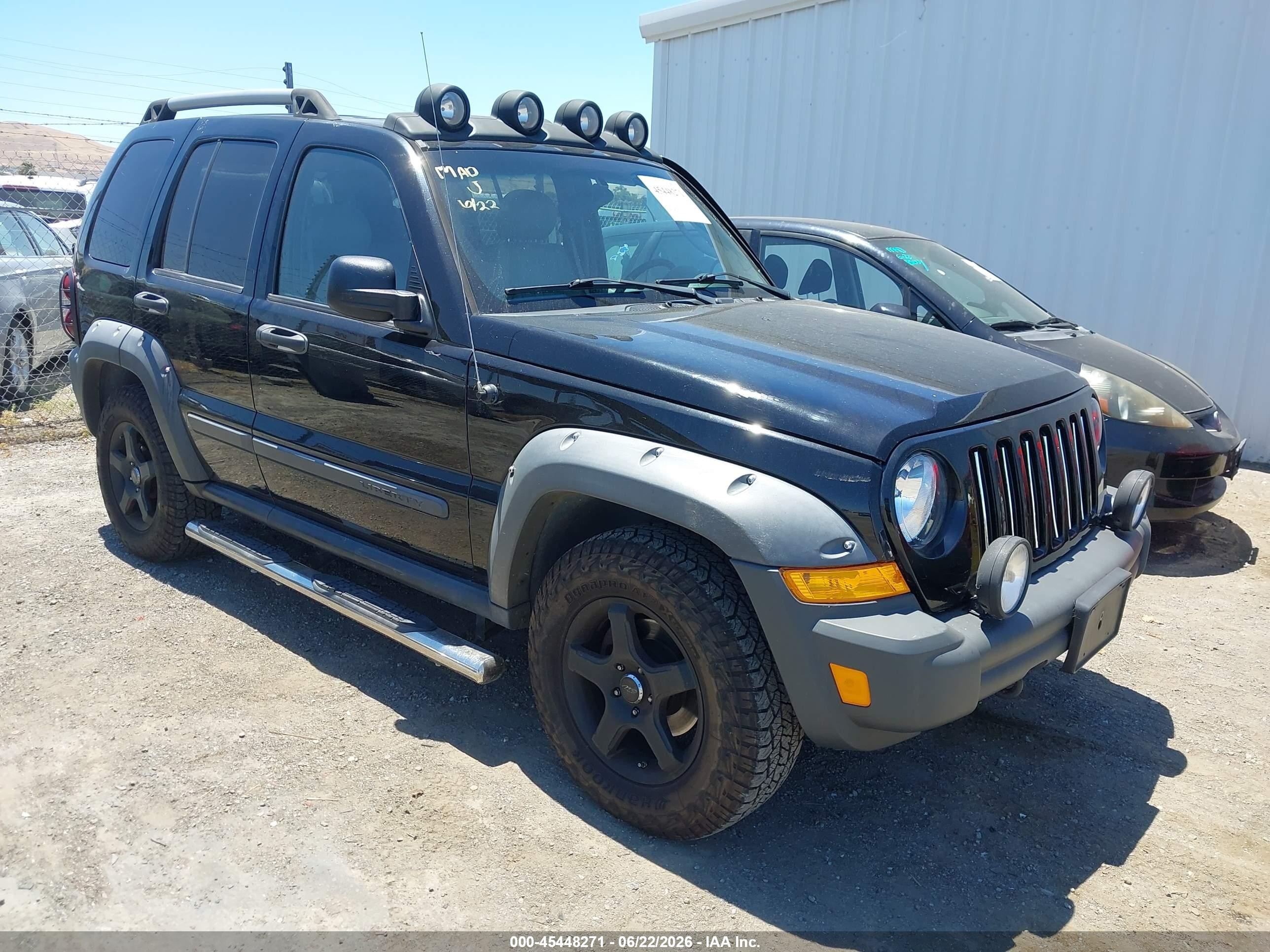 2006 Jeep Liberty Renegade Черный vin: 1J4GL38K96W127911