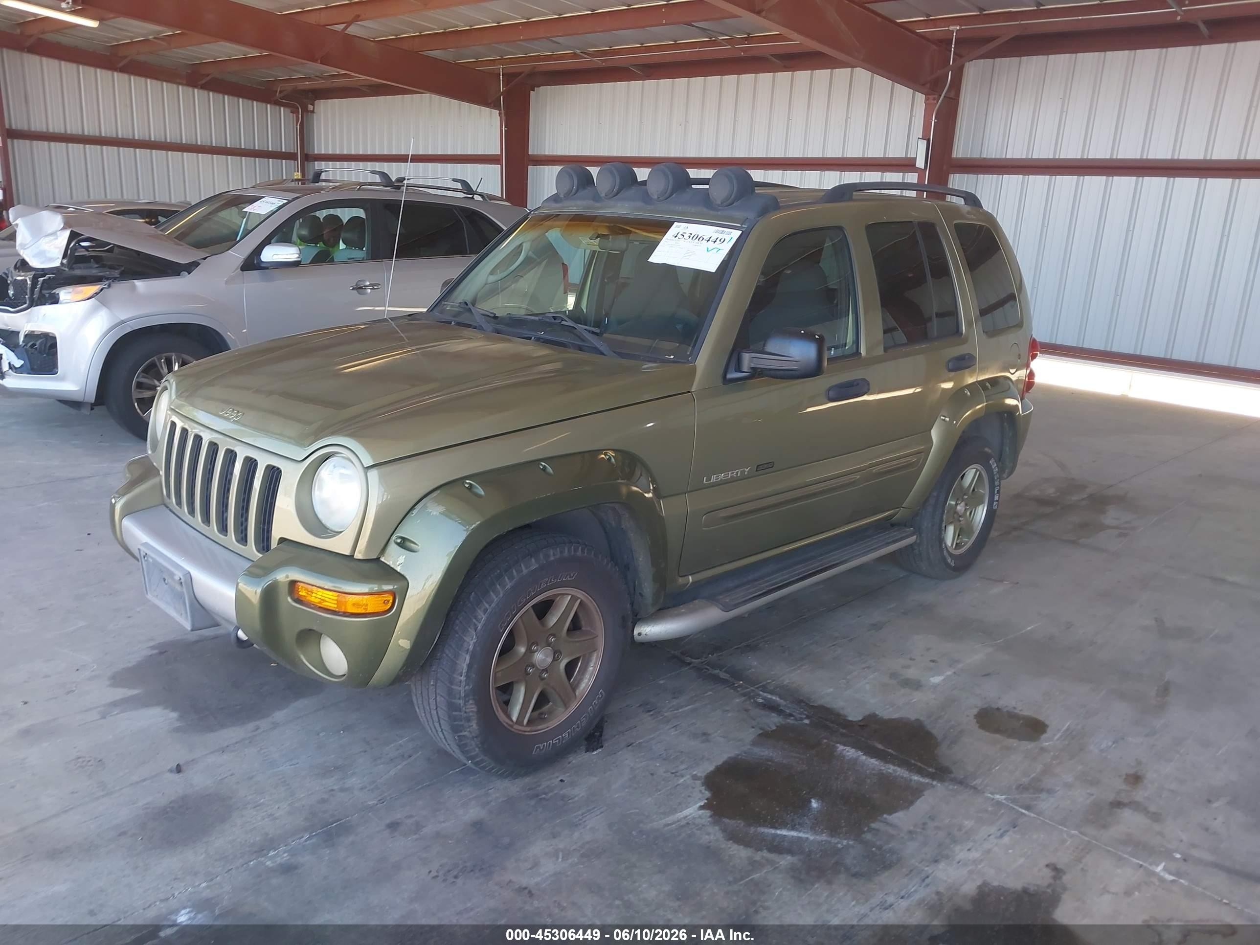2002 Jeep Liberty Renegade Green vin: 1J4GL38KX2W333104