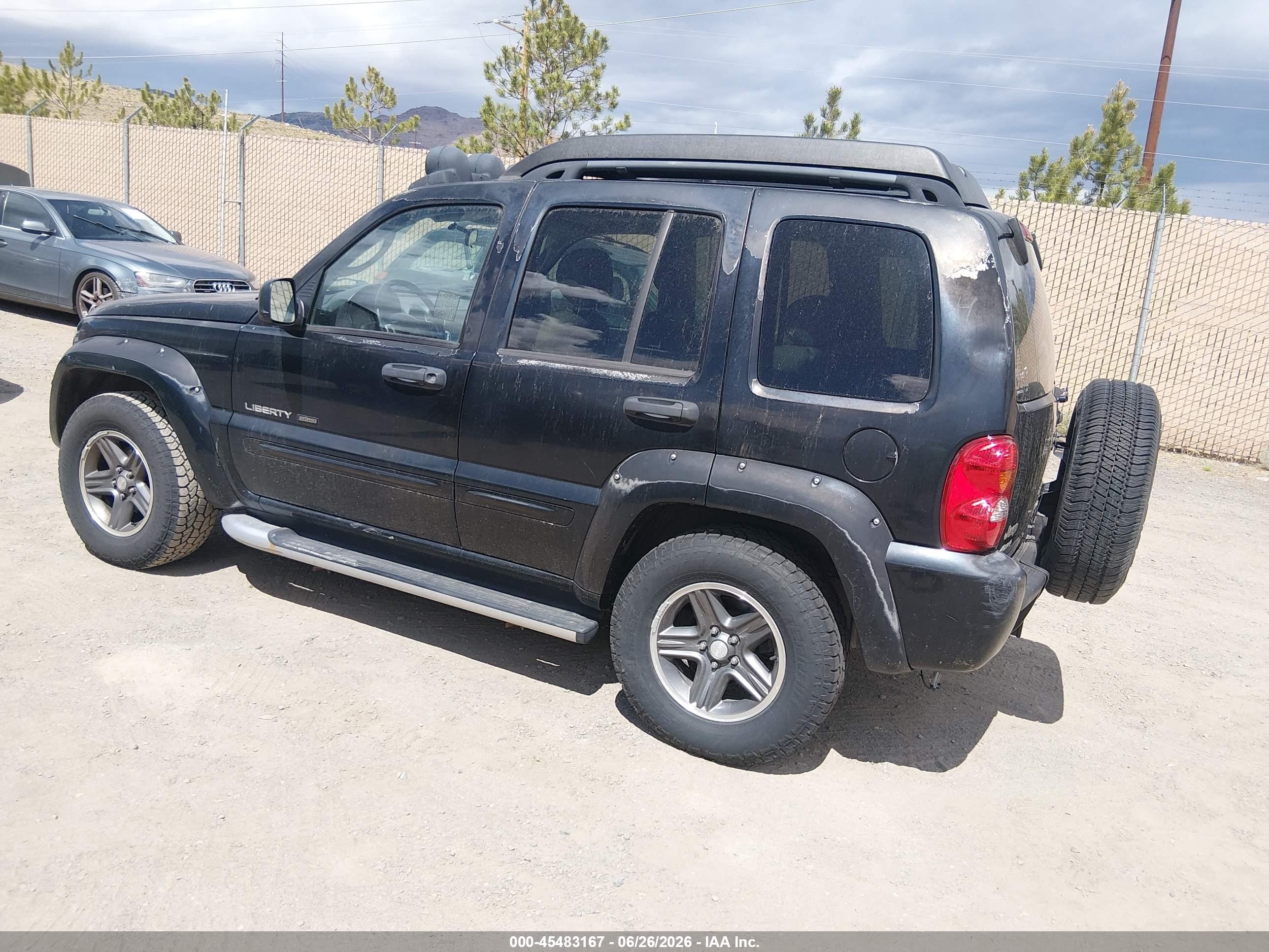2003 Jeep Liberty Renegade Black vin: 1J4GL38KX3W621688