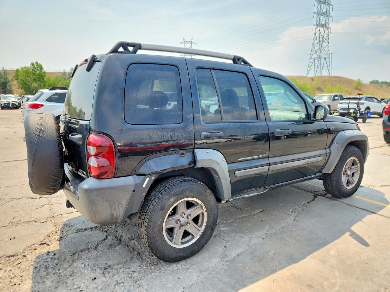2005 Jeep Liberty Renegade Black vin: 1J4GL38KX5W704475