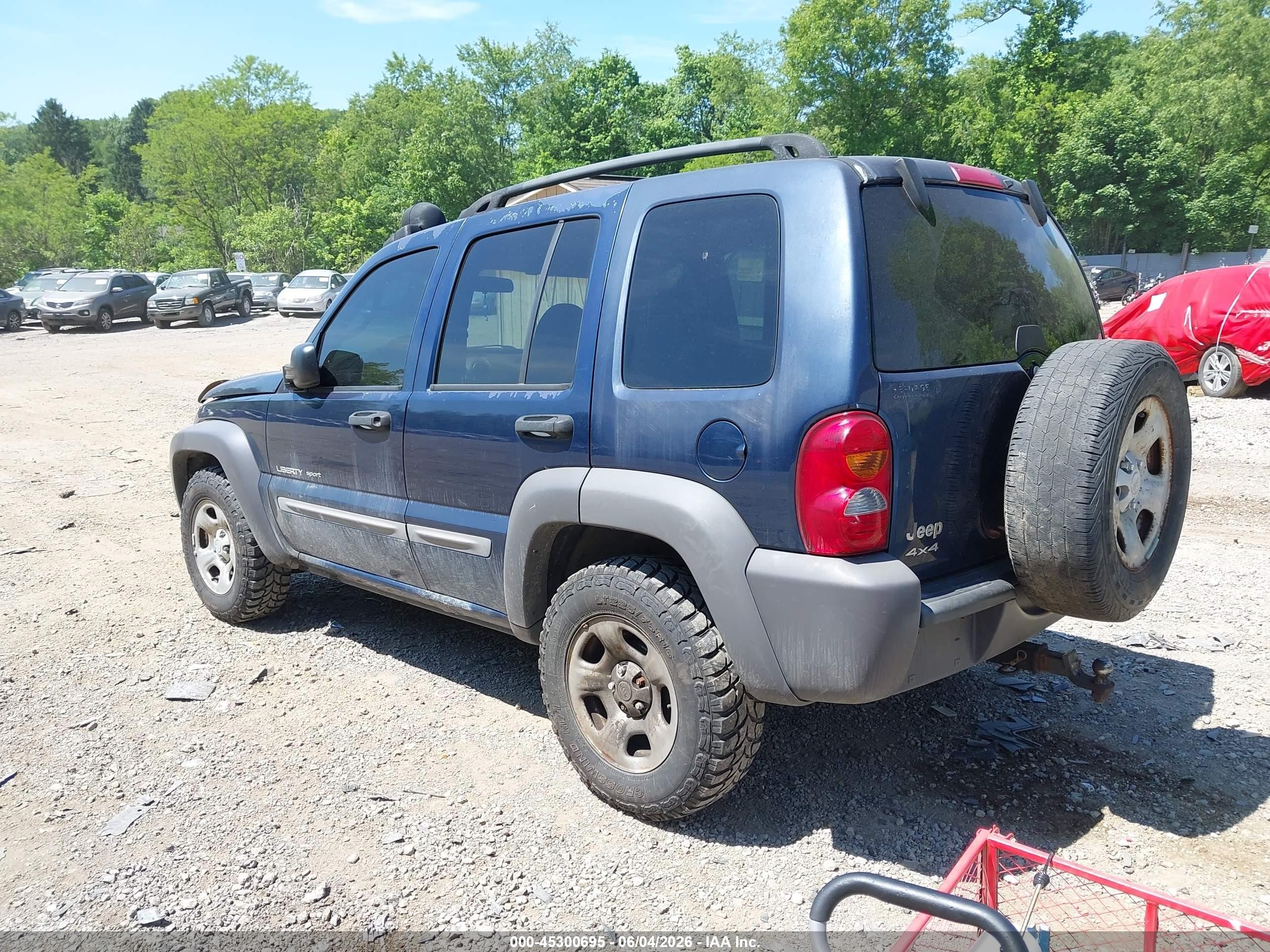 2002 Jeep Liberty Sport Черный vin: 1J4GL48112W333246