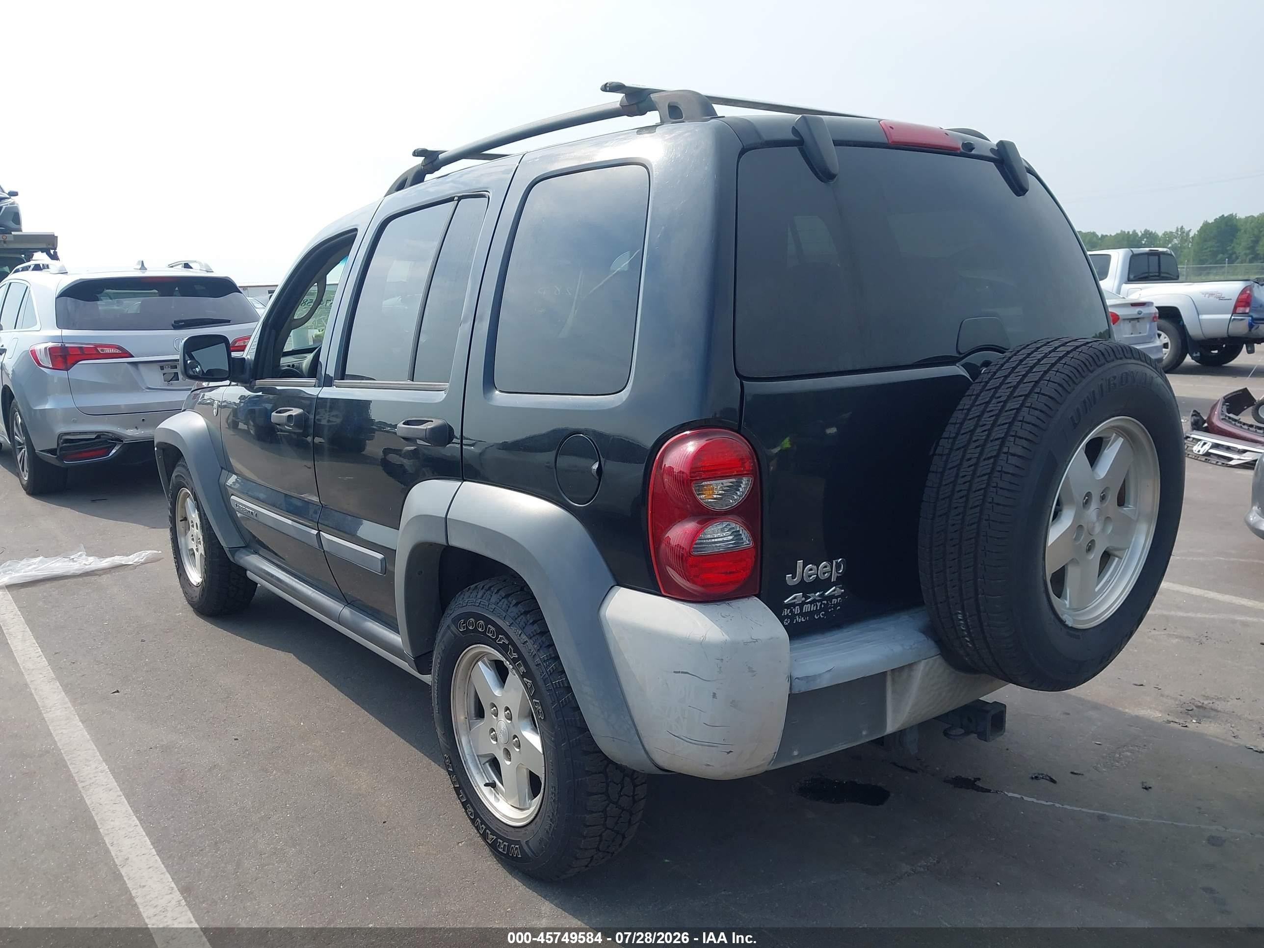2006 Jeep Liberty Sport Black vin: 1J4GL48526W115261