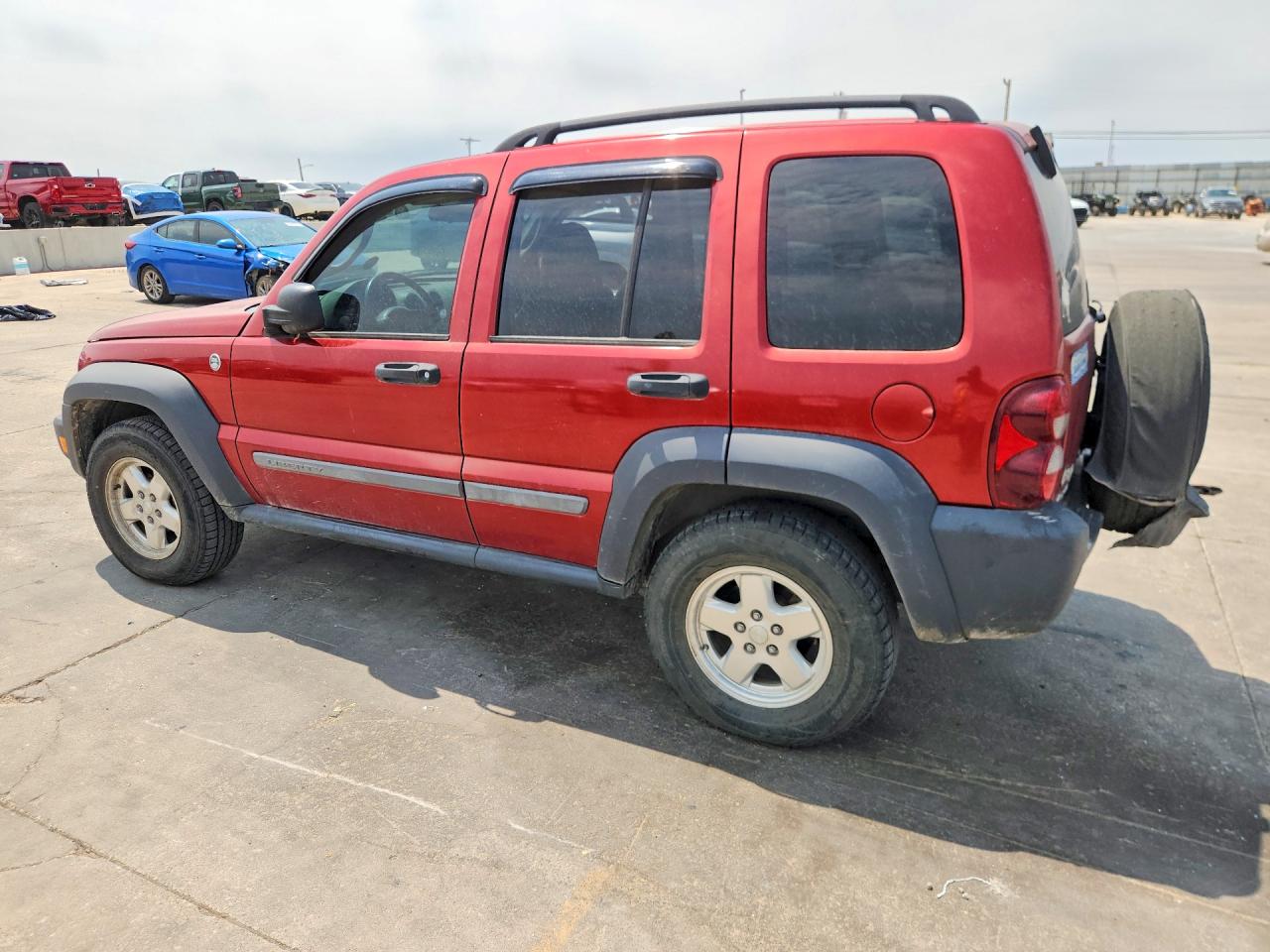 2006 Jeep Liberty Sport Red vin: 1J4GL48556W105372