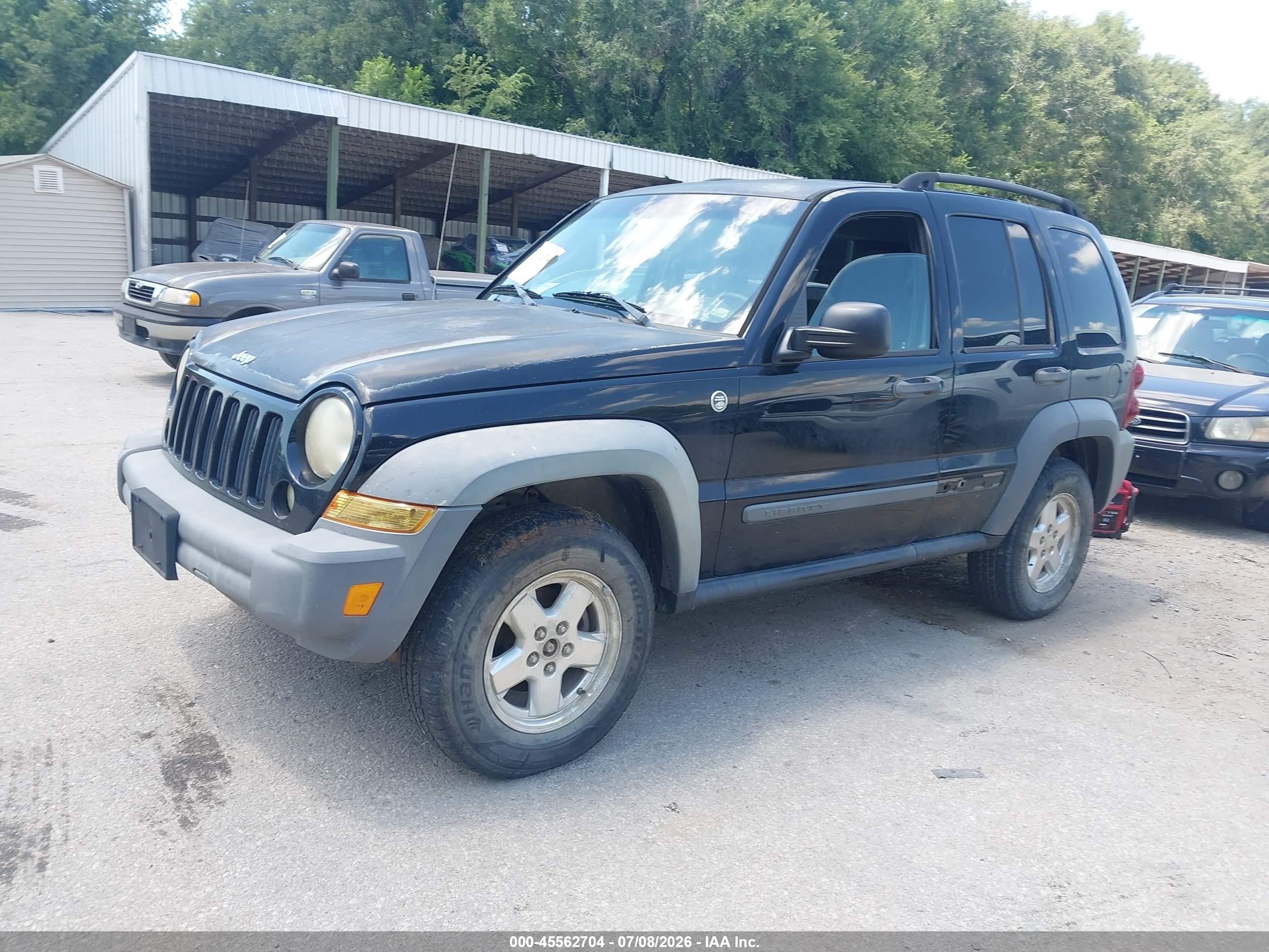 2005 Jeep Liberty Sport Черный vin: 1J4GL48565W655498