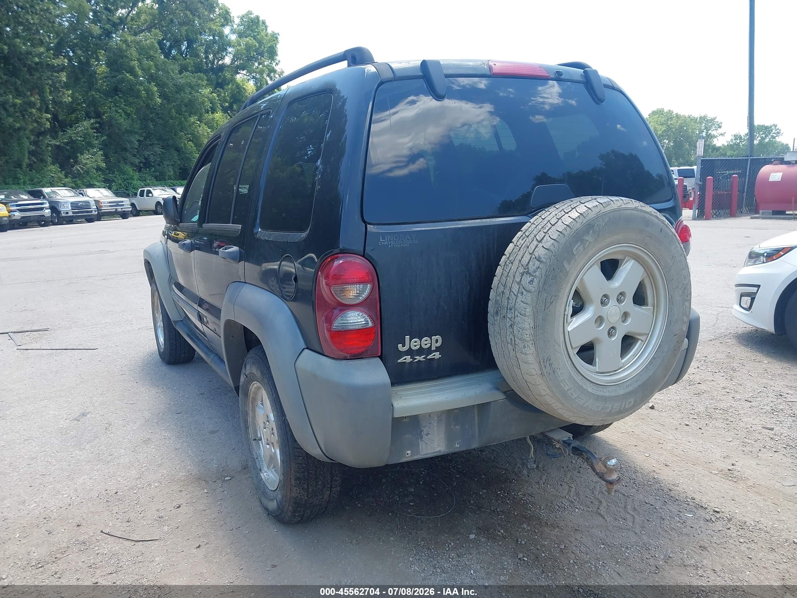 2005 Jeep Liberty Sport Черный vin: 1J4GL48565W655498