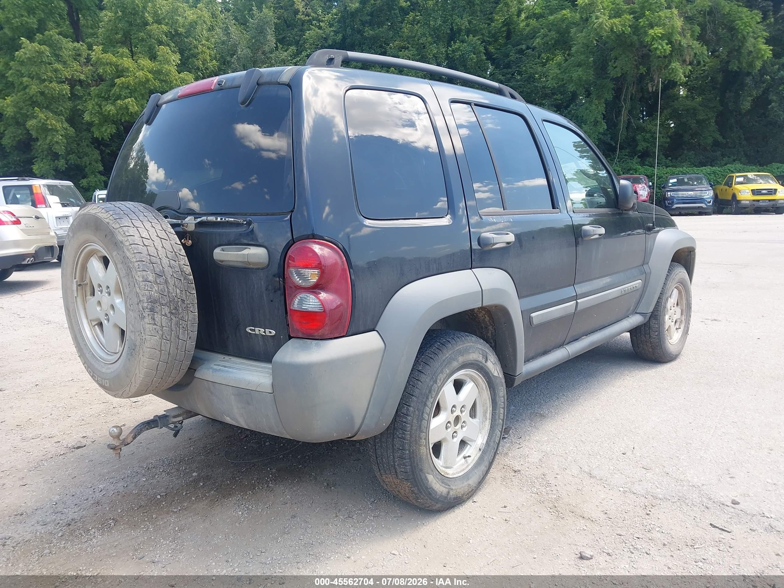 2005 Jeep Liberty Sport Черный vin: 1J4GL48565W655498