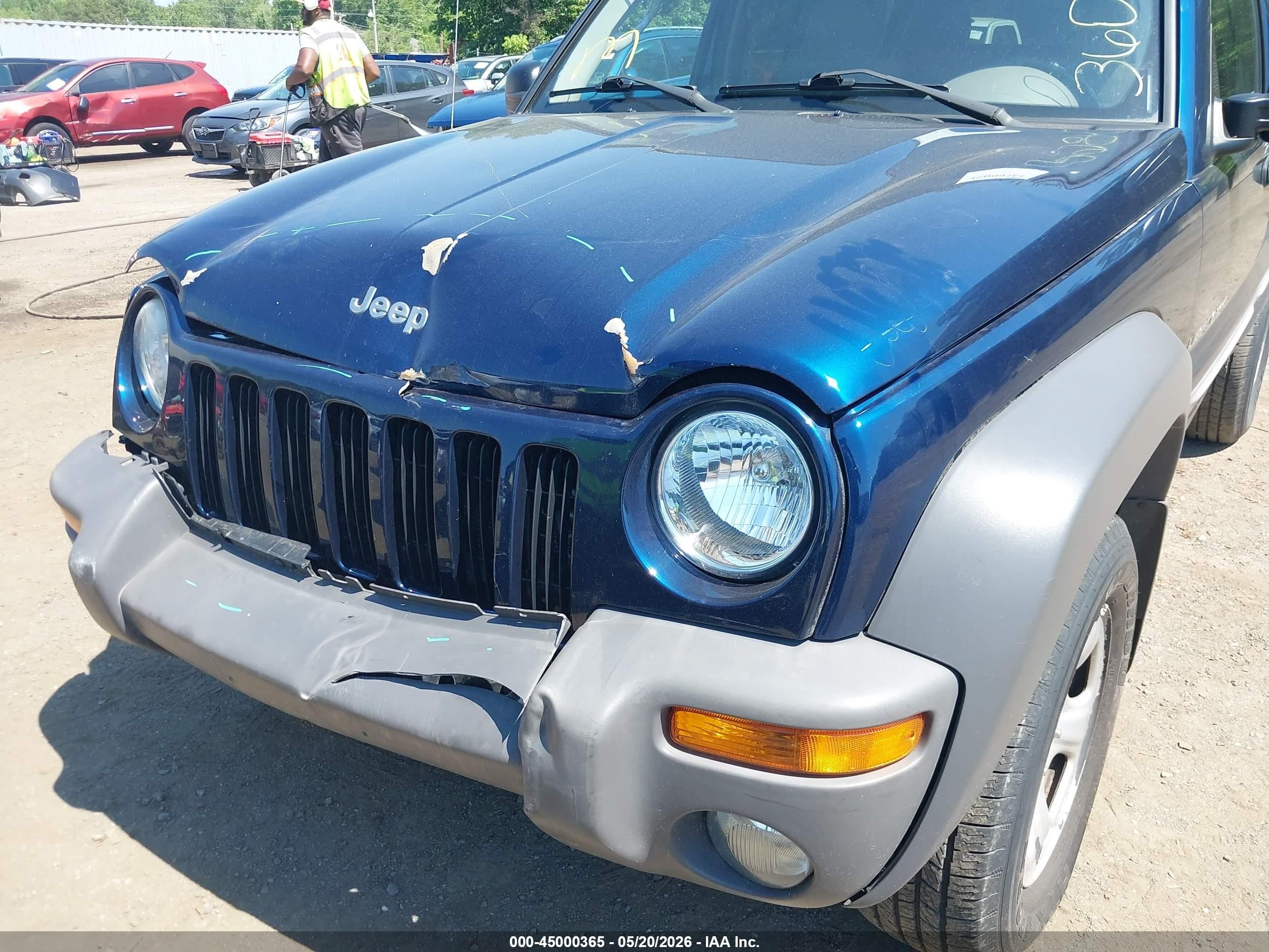 2002 Jeep Liberty Sport Blue vin: 1J4GL48K02W244065
