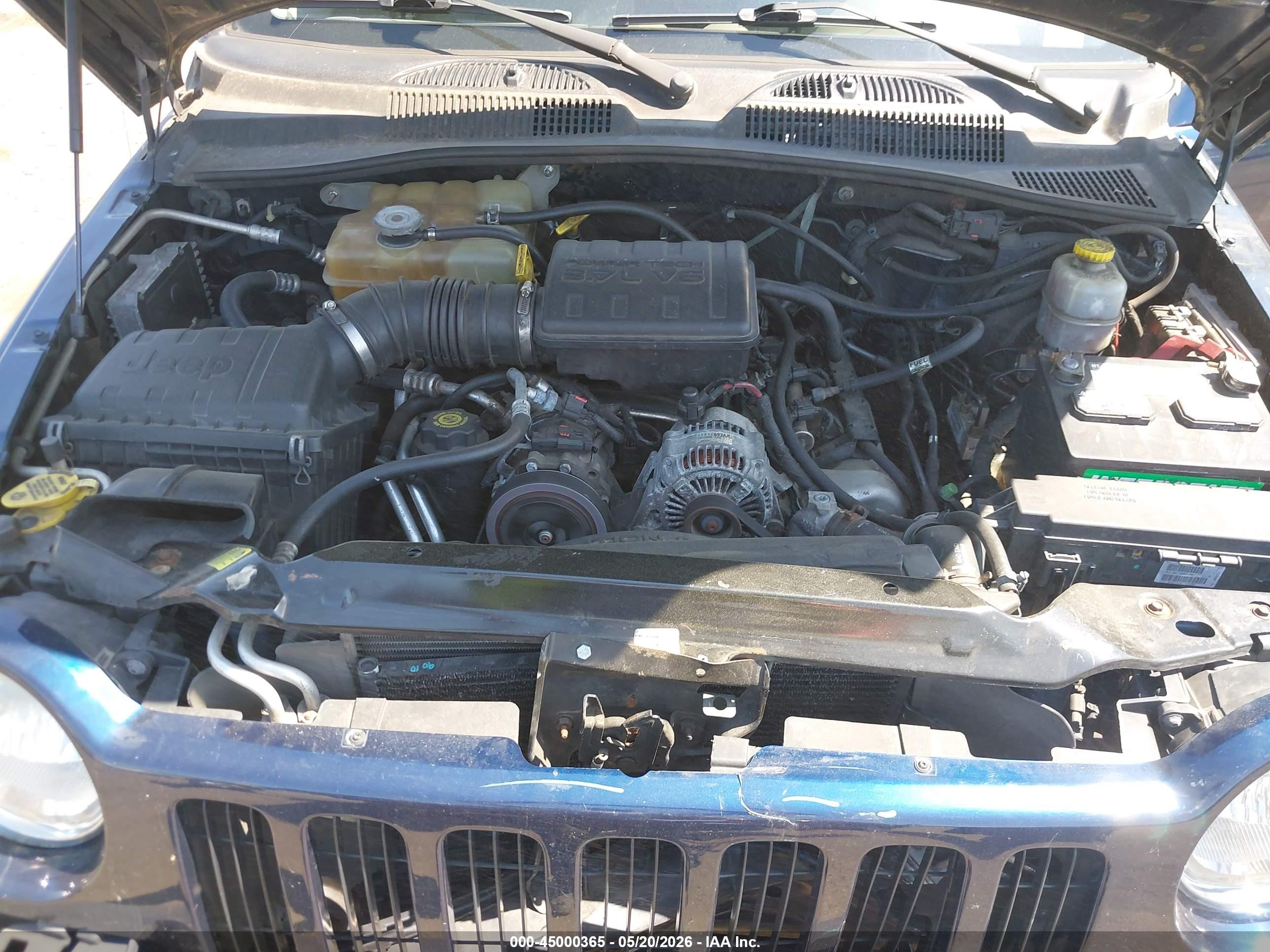 2002 Jeep Liberty Sport Blue vin: 1J4GL48K02W244065
