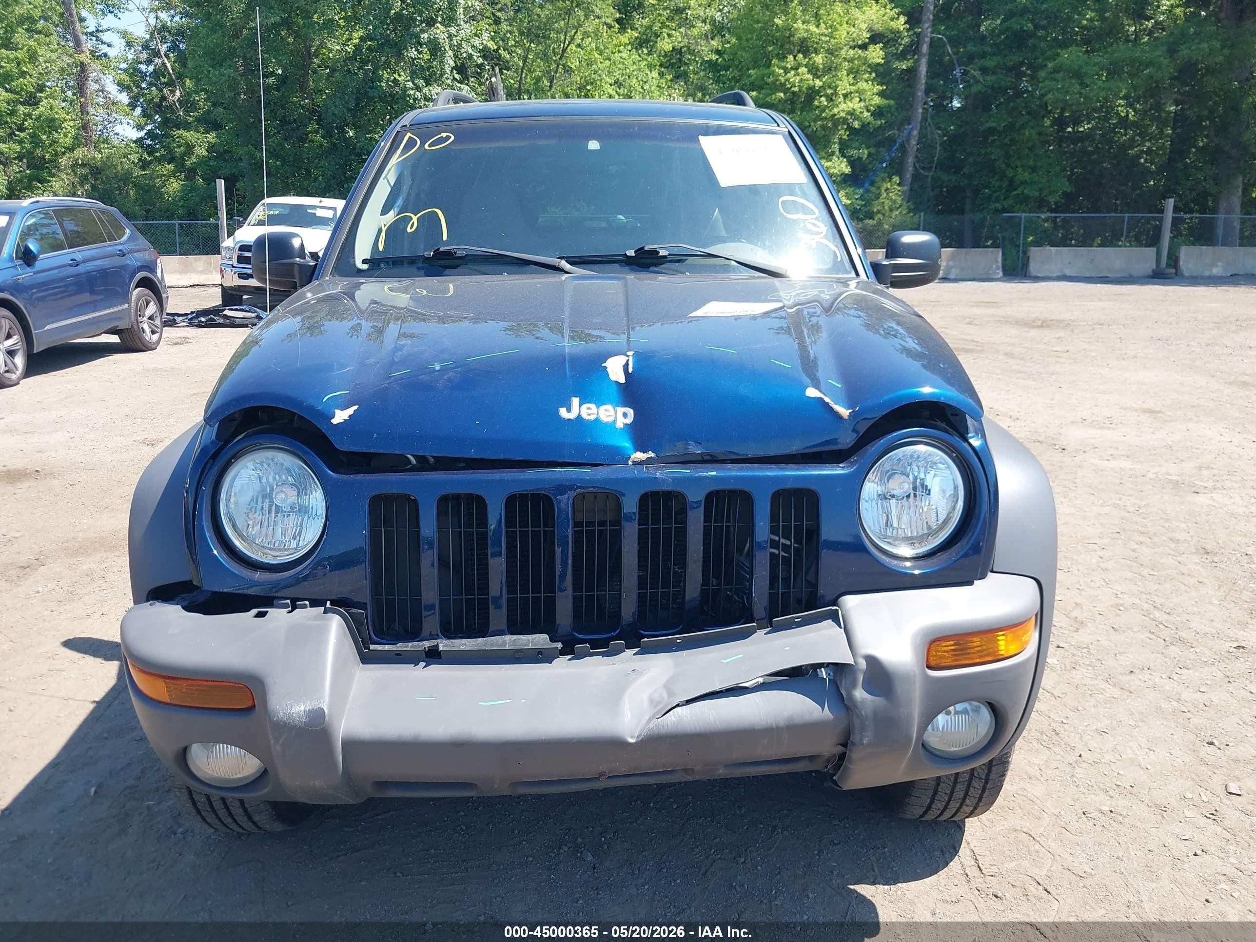 2002 Jeep Liberty Sport Blue vin: 1J4GL48K02W244065