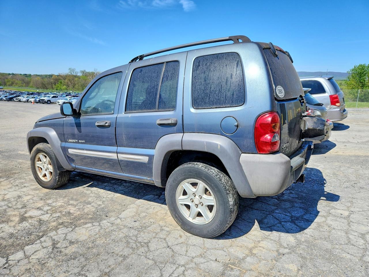 2002 Jeep Liberty Sport Blue vin: 1J4GL48K02W297445