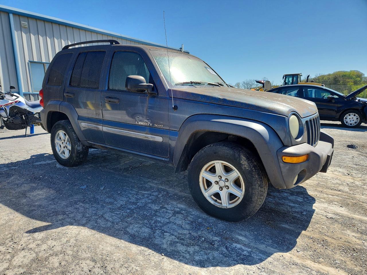 2002 Jeep Liberty Sport Blue vin: 1J4GL48K02W297445
