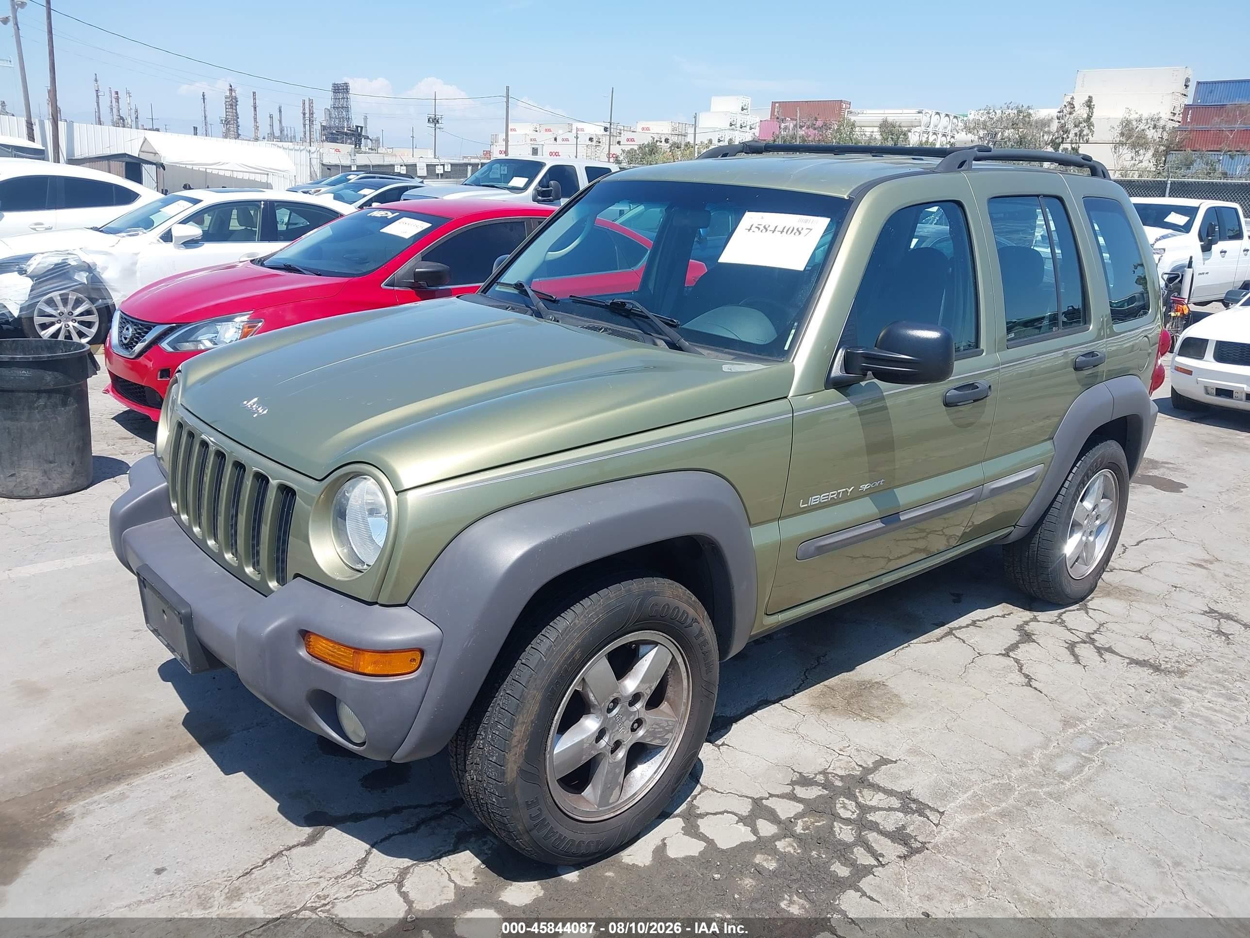 2003 Jeep Liberty Sport/freedom Green vin: 1J4GL48K03W627635
