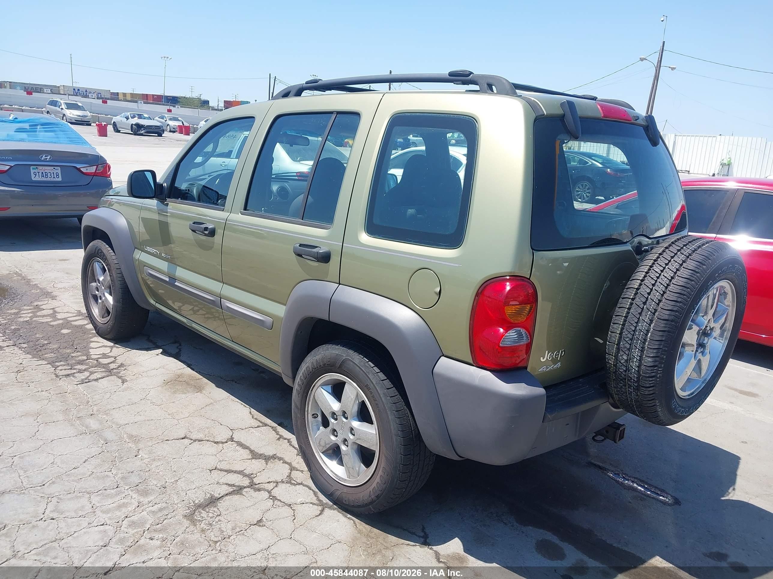 2003 Jeep Liberty Sport/freedom Green vin: 1J4GL48K03W627635