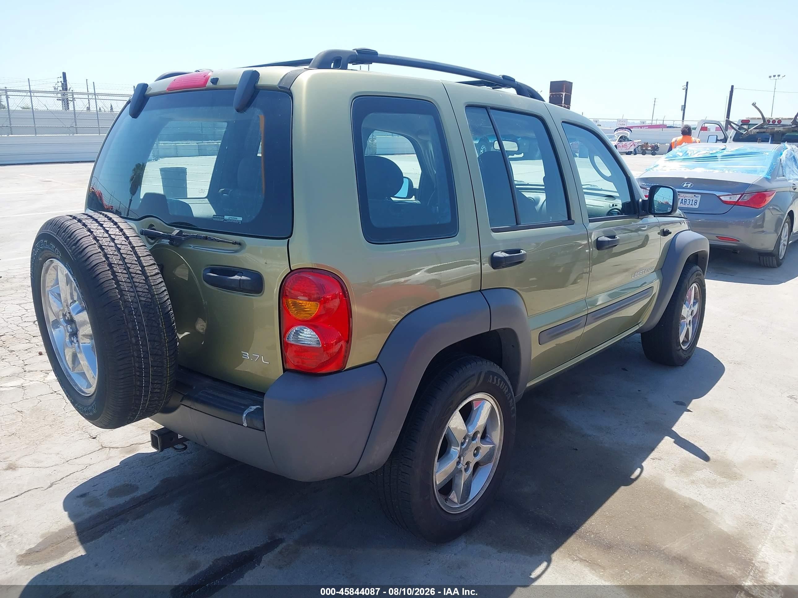 2003 Jeep Liberty Sport/freedom Green vin: 1J4GL48K03W627635