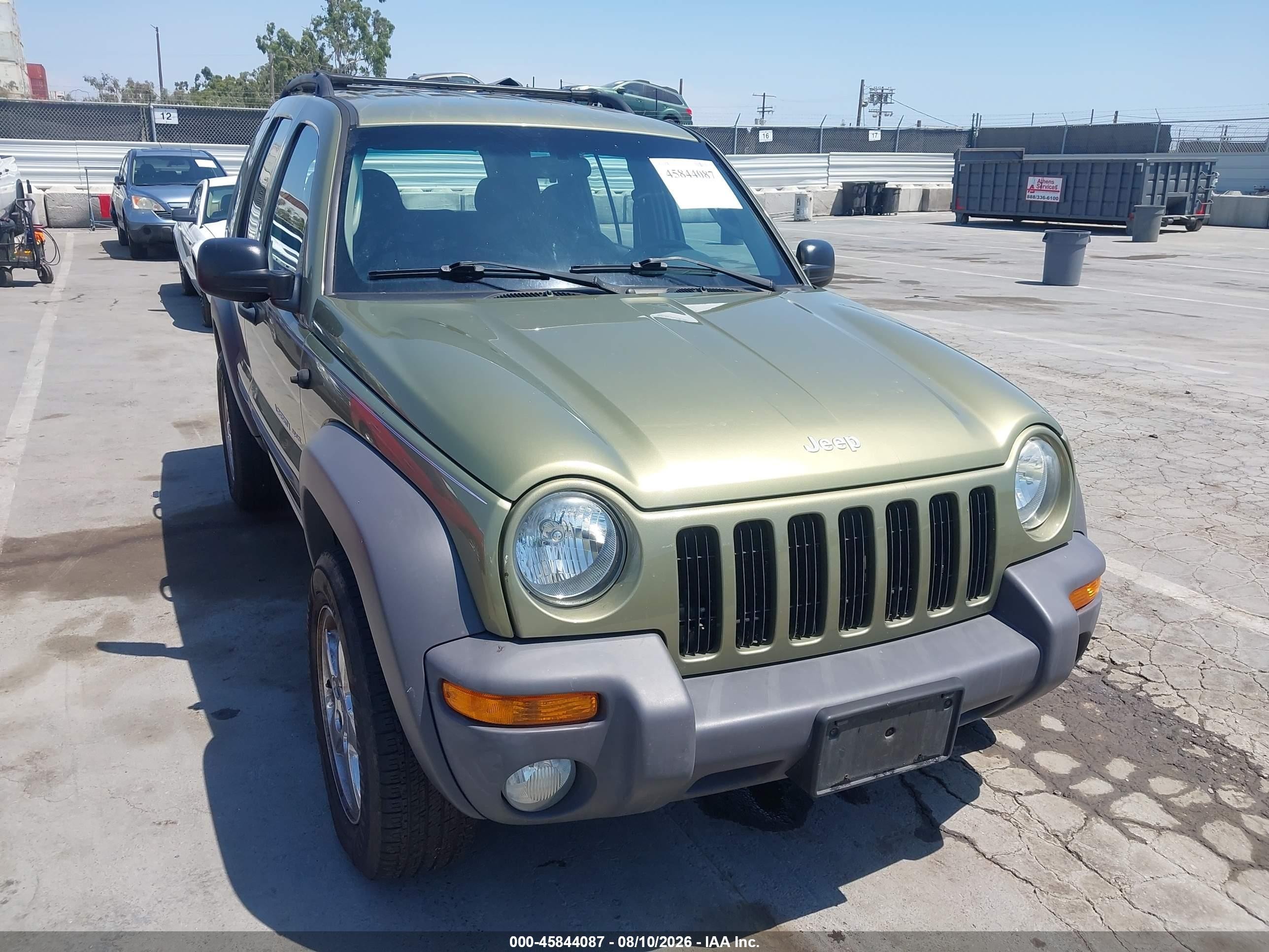 2003 Jeep Liberty Sport/freedom Green vin: 1J4GL48K03W627635