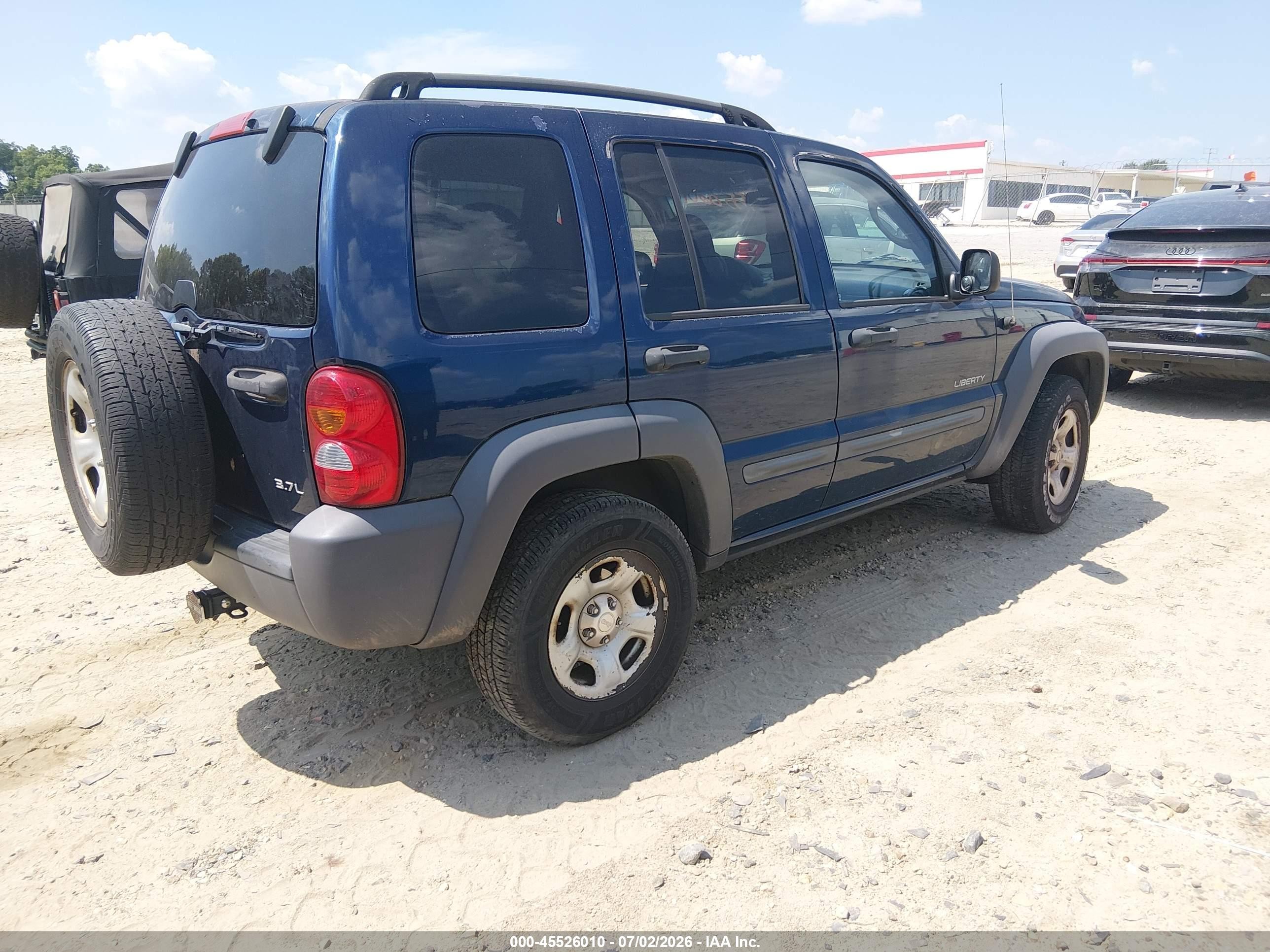 2004 Jeep Liberty Sport Blue vin: 1J4GL48K04W160265