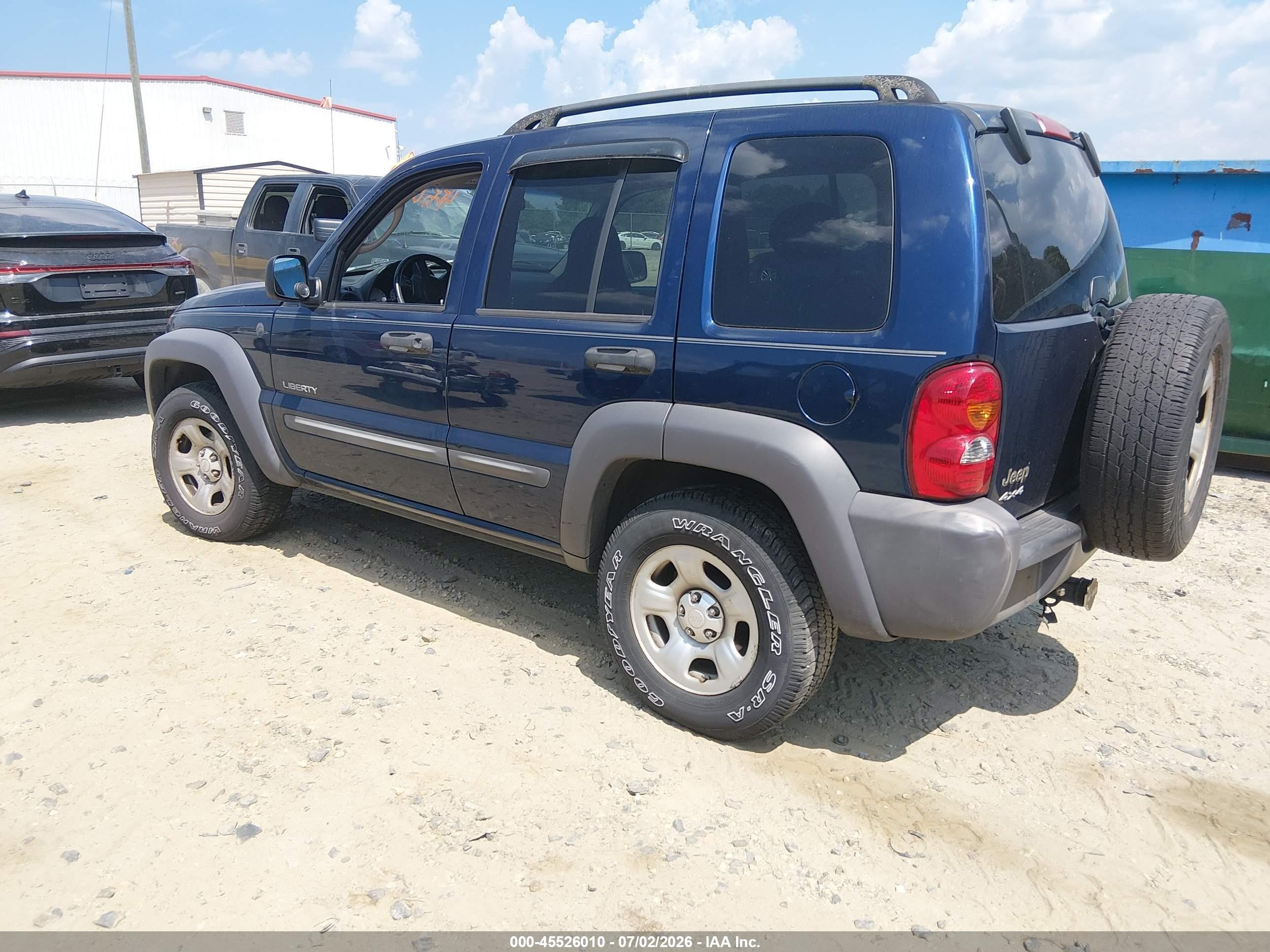 2004 Jeep Liberty Sport Blue vin: 1J4GL48K04W160265
