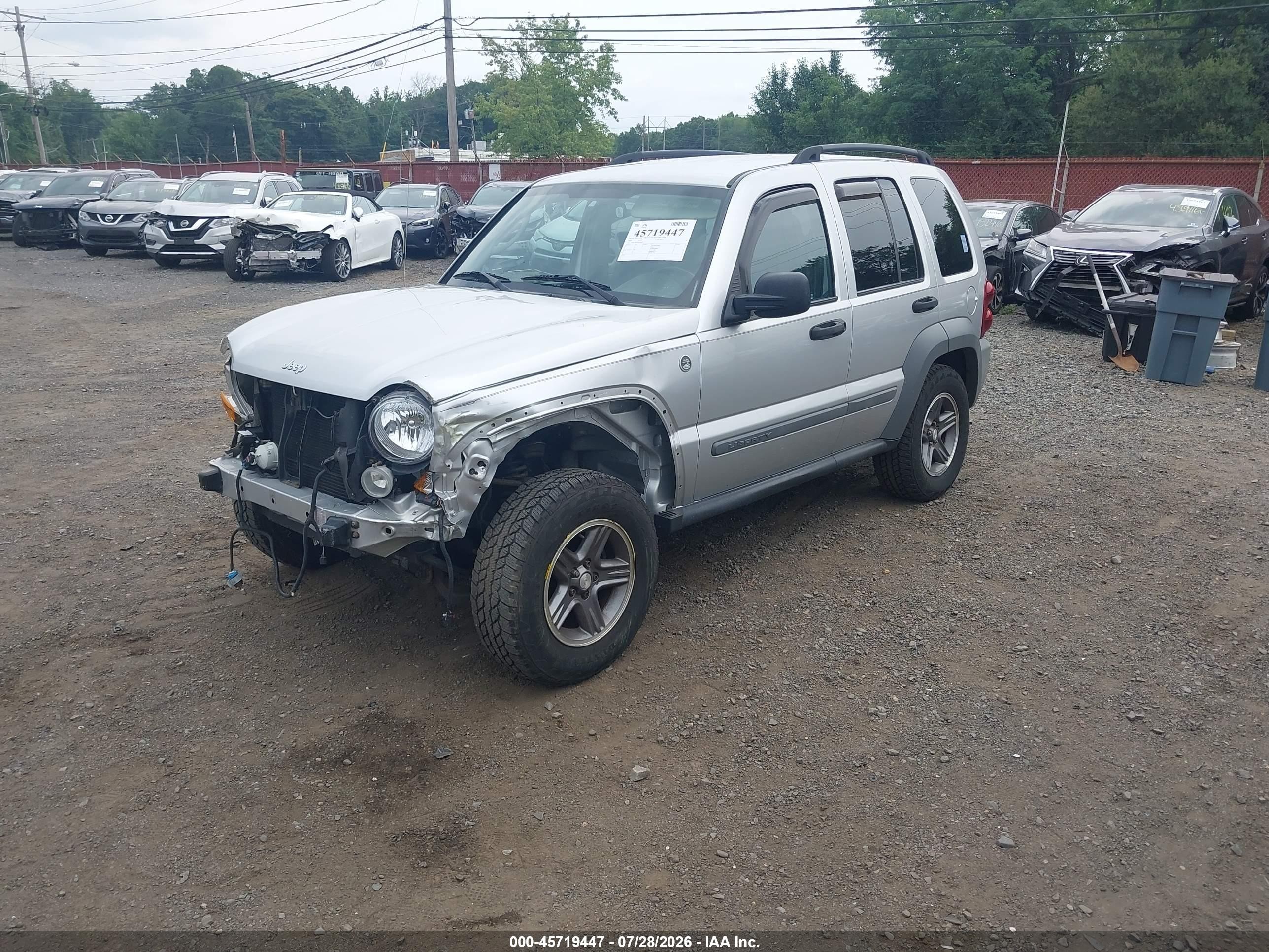2005 Jeep Liberty Sport Gray vin: 1J4GL48K05W568895